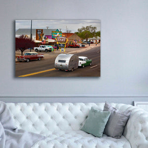 'Route 66 Fun Run Motoporium' by Mike Jones, Giclee Canvas Wall Art,60 x 40