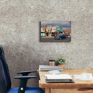 'Route 66 Fun Run Seligman' by Mike Jones, Giclee Canvas Wall Art,18 x 12