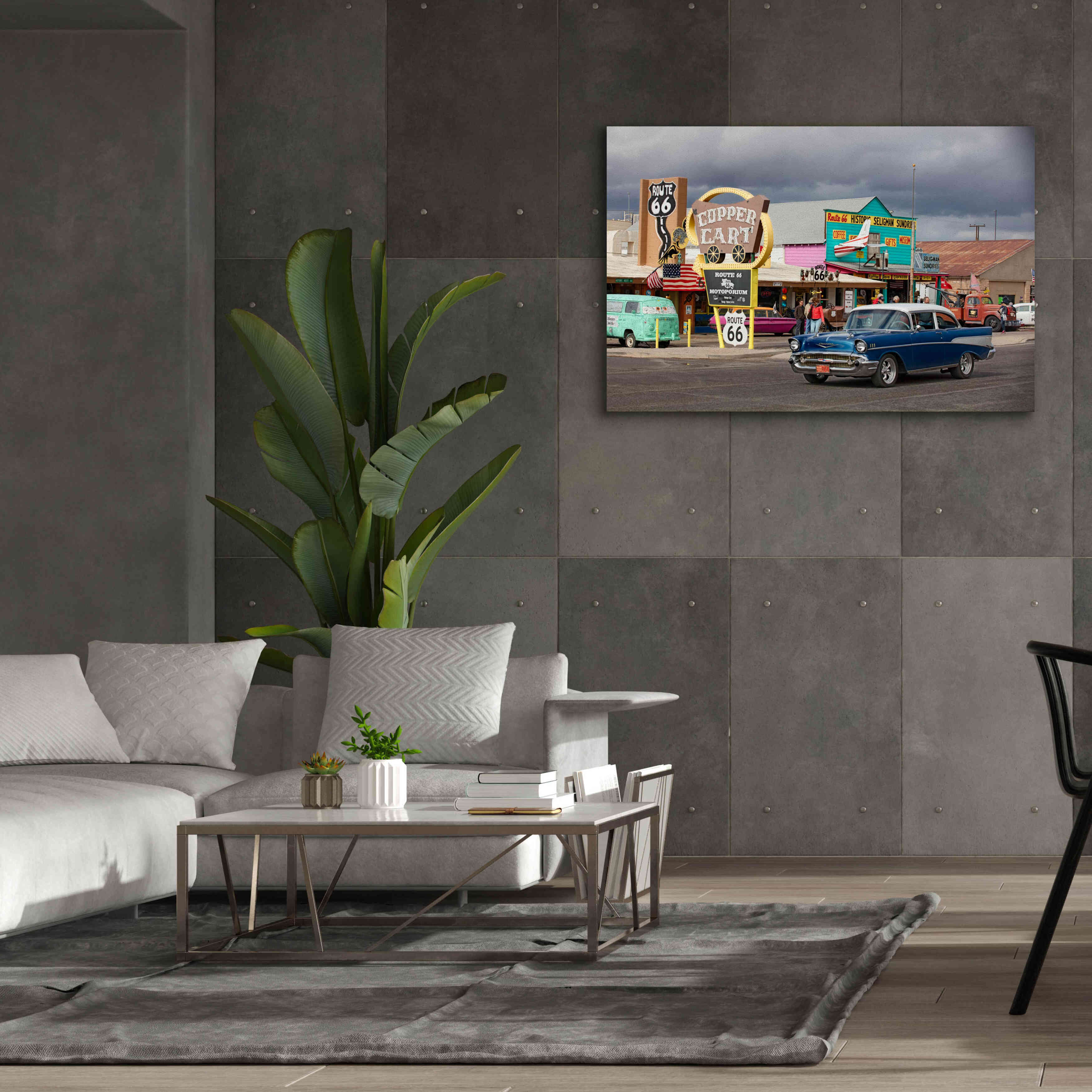 'Route 66 Fun Run Seligman' by Mike Jones, Giclee Canvas Wall Art,60 x 40