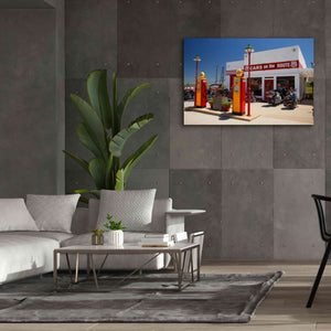'Route 66 Kansas Kanotex' by Mike Jones, Giclee Canvas Wall Art,60 x 40