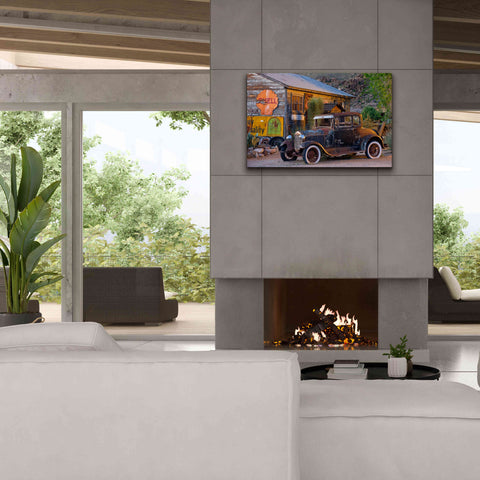 Image of 'Route 66 near Peach Springs' by Mike Jones, Giclee Canvas Wall Art,40 x 26