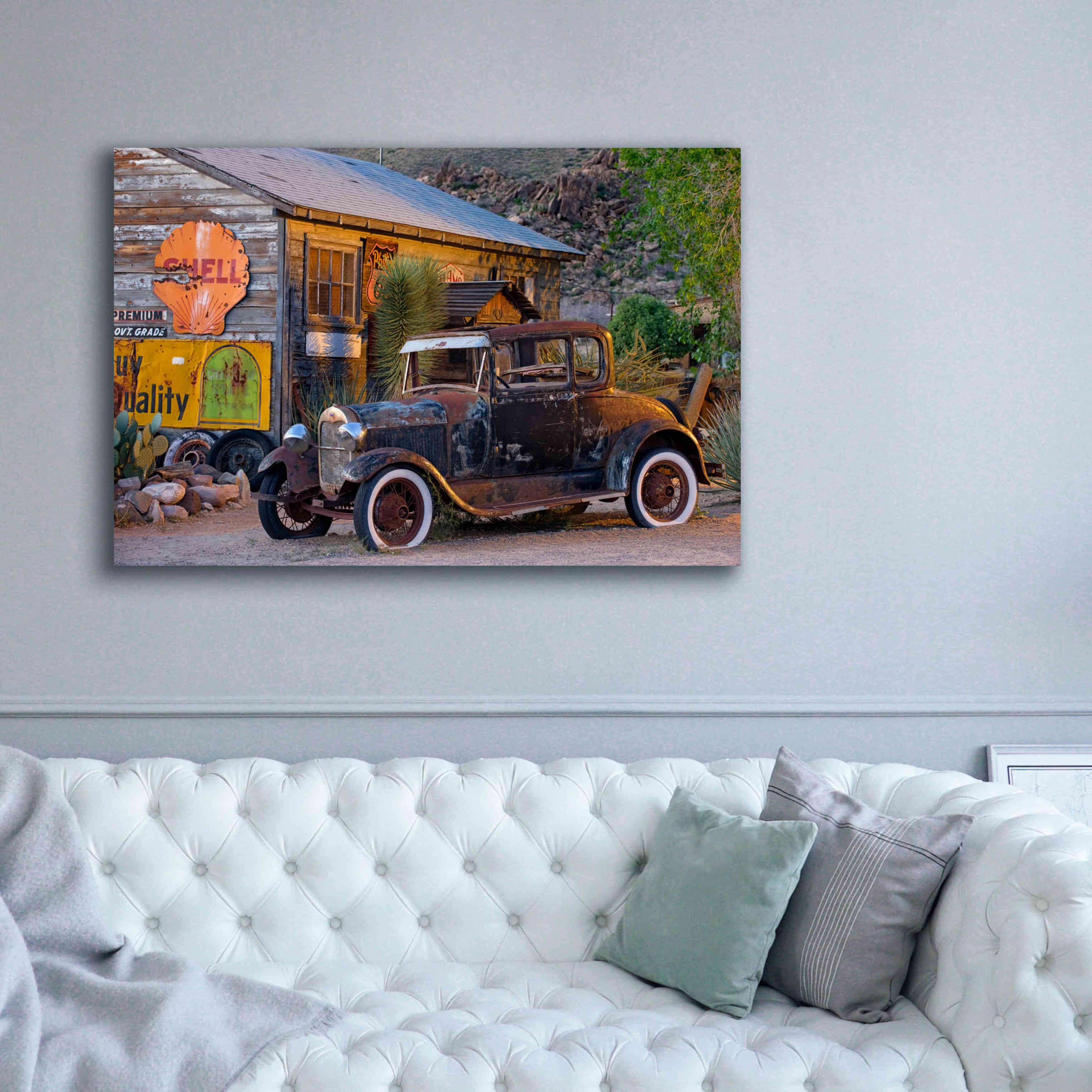 'Route 66 near Peach Springs' by Mike Jones, Giclee Canvas Wall Art,60 x 40