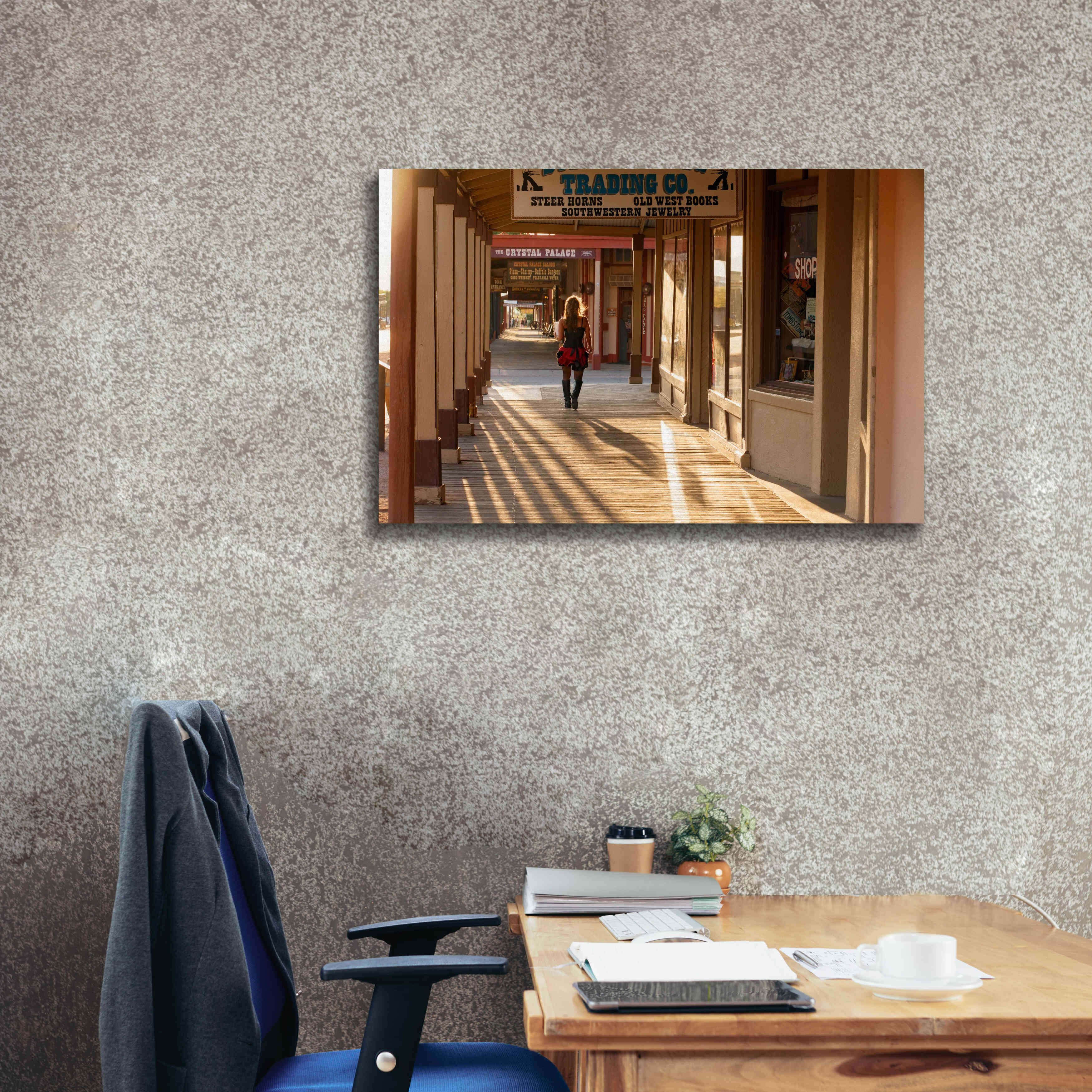 'Tombstone Lady' by Mike Jones, Giclee Canvas Wall Art,40 x 26