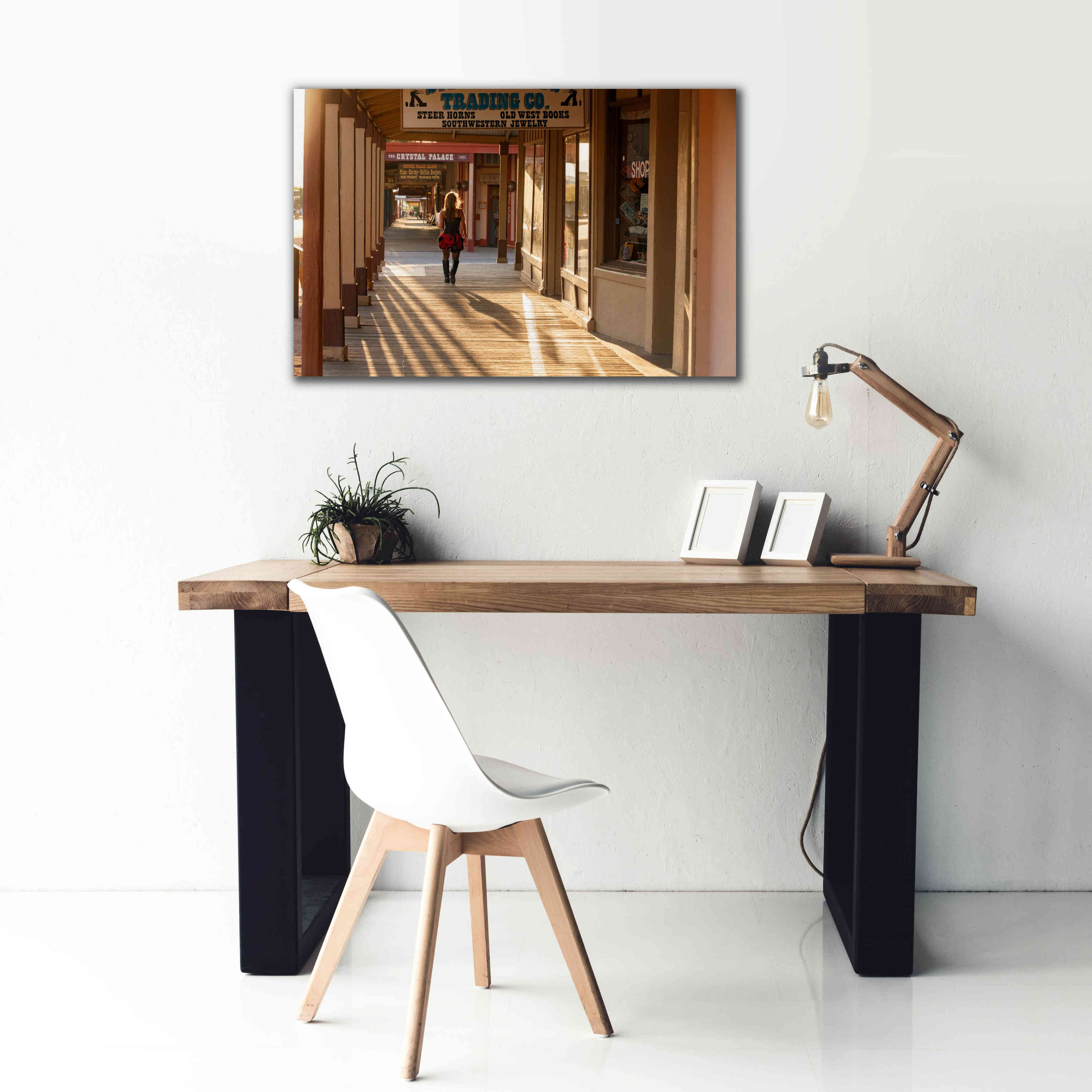'Tombstone Lady' by Mike Jones, Giclee Canvas Wall Art,40 x 26