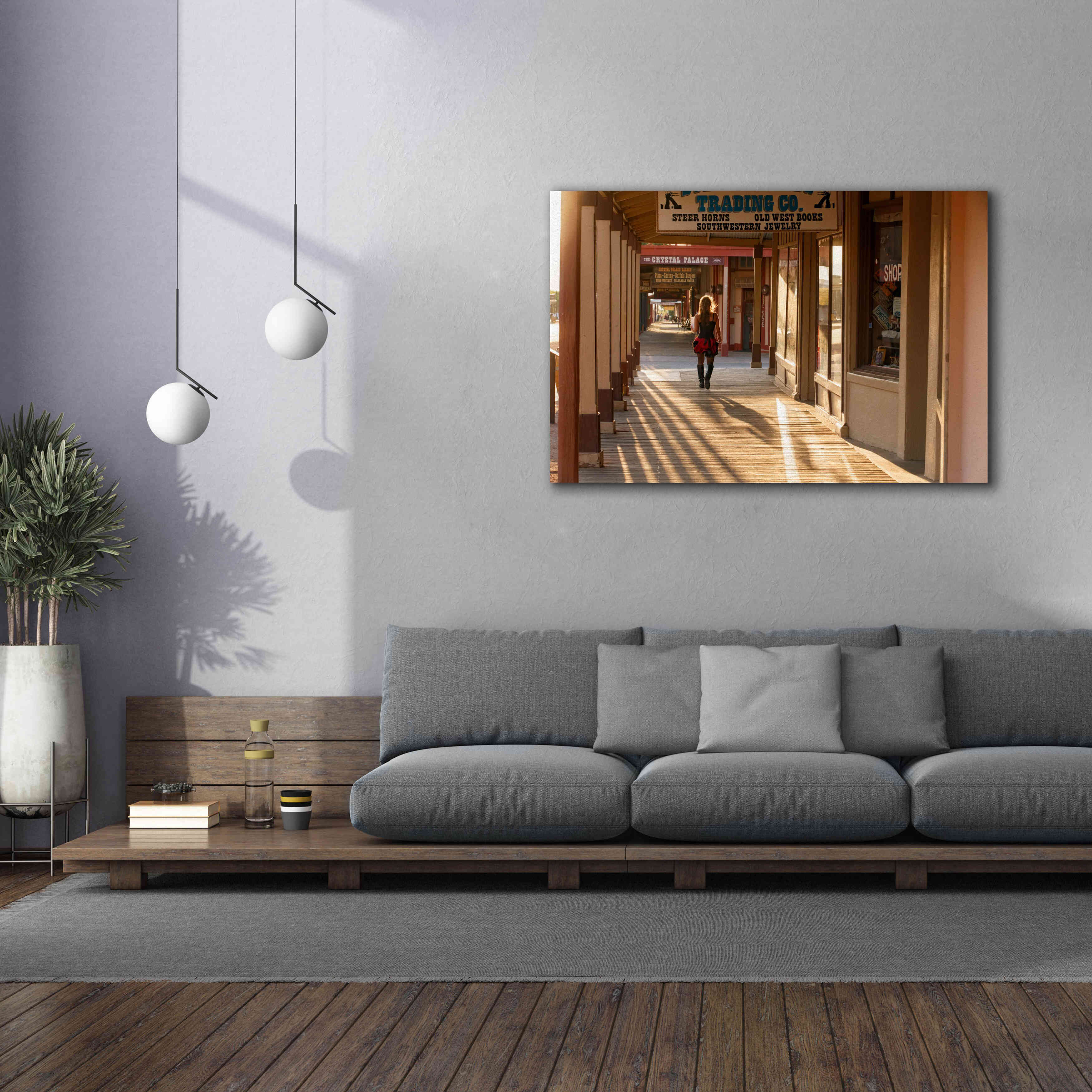 'Tombstone Lady' by Mike Jones, Giclee Canvas Wall Art,60 x 40