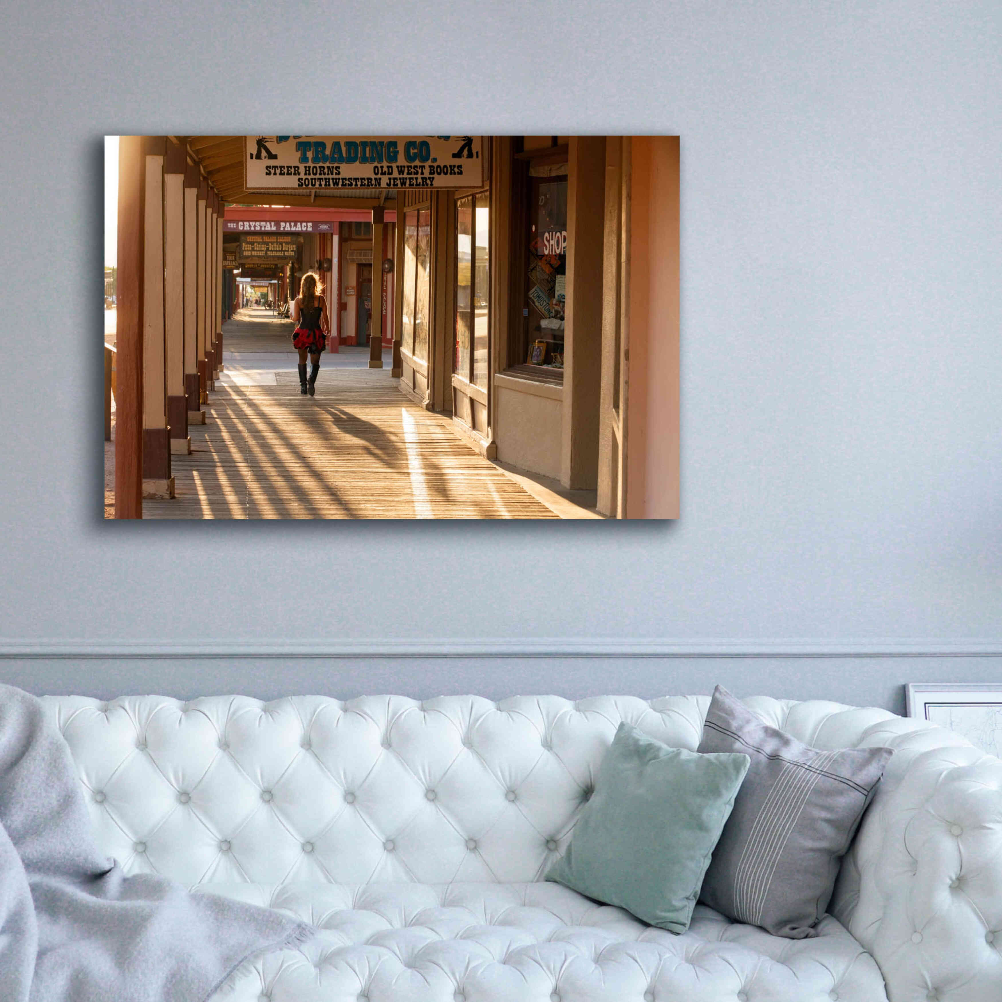'Tombstone Lady' by Mike Jones, Giclee Canvas Wall Art,60 x 40