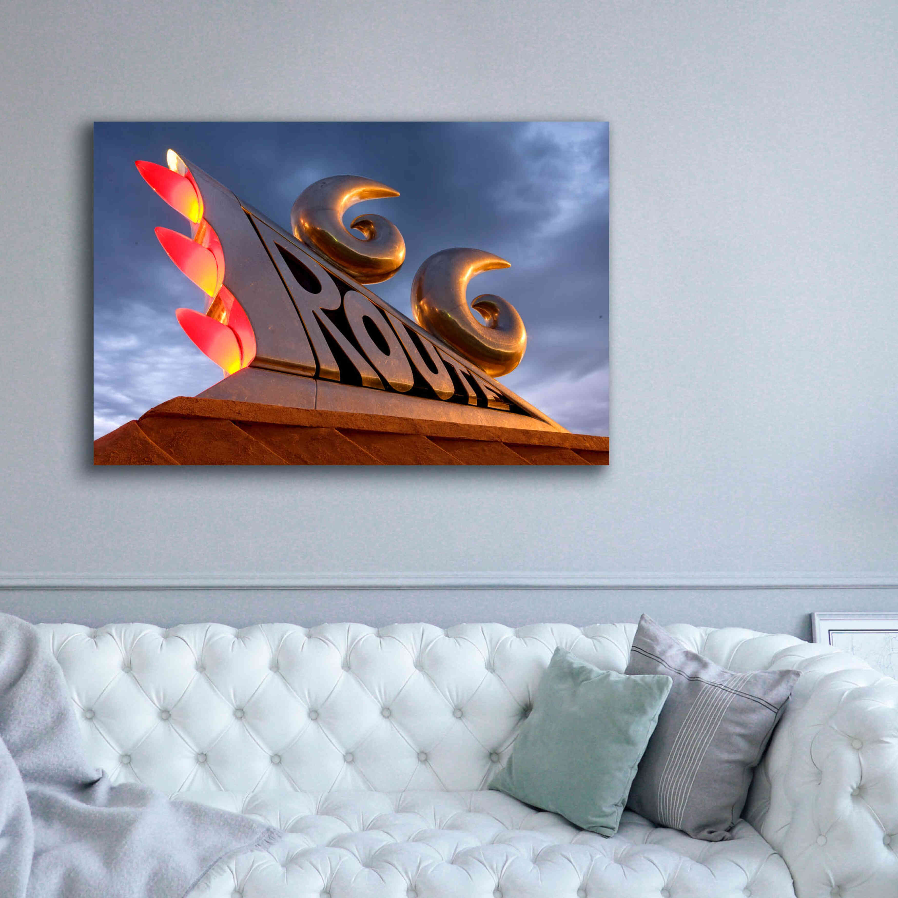 'Tucumcari Sculpture' by Mike Jones, Giclee Canvas Wall Art,60 x 40
