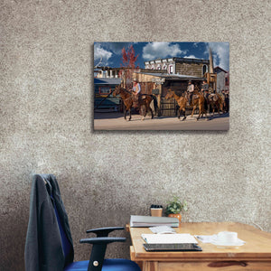 'Williams Cowboys' by Mike Jones, Giclee Canvas Wall Art,40 x 26