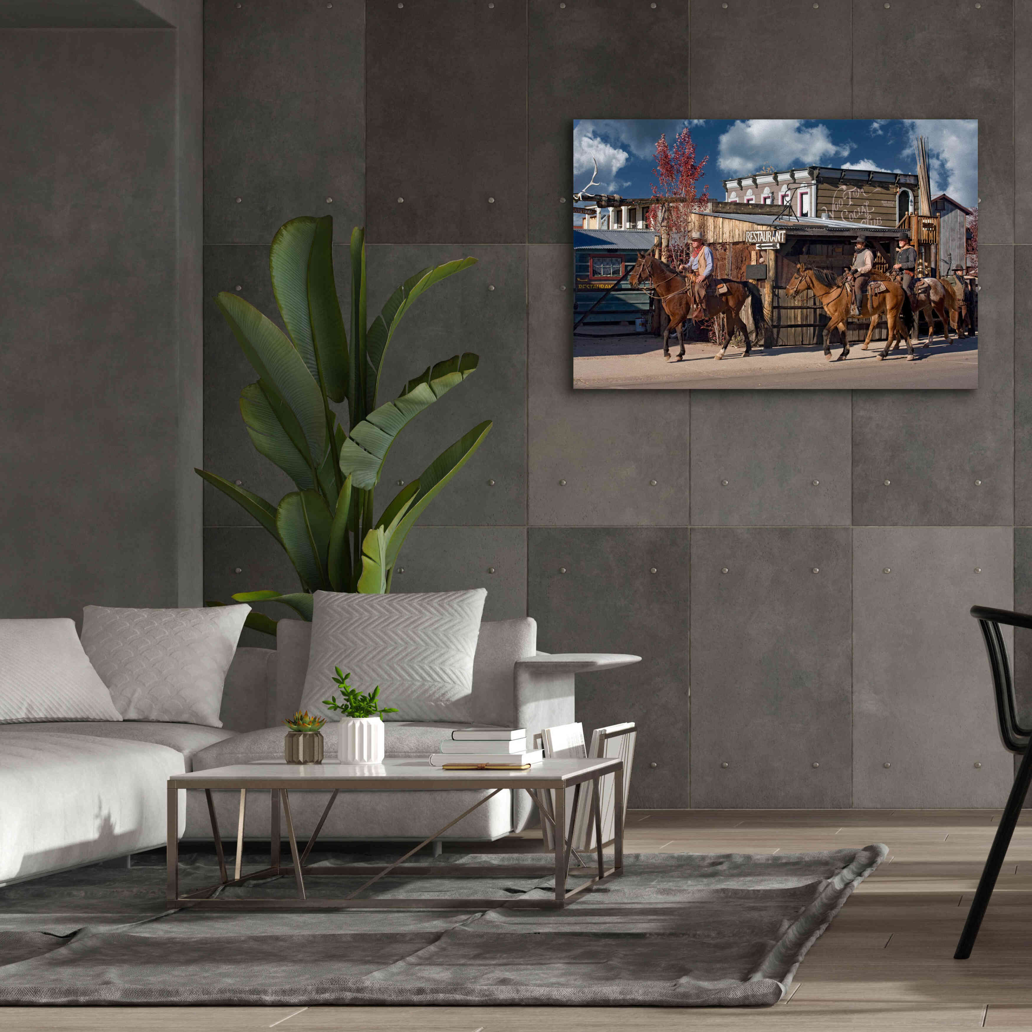 'Williams Cowboys' by Mike Jones, Giclee Canvas Wall Art,60 x 40