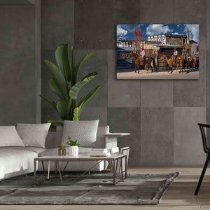'Williams Cowboys' by Mike Jones, Giclee Canvas Wall Art,60 x 40