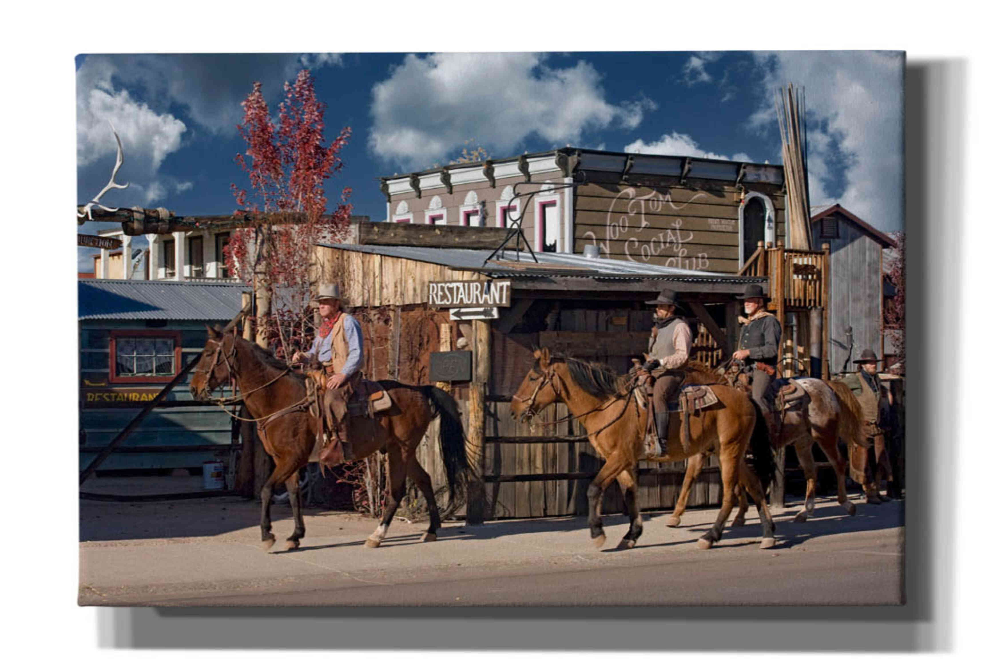 'Williams Cowboys' by Mike Jones, Giclee Canvas Wall Art