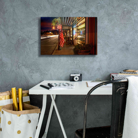 Image of 'Williams Rt Dusk' by Mike Jones, Giclee Canvas Wall Art,18 x 12