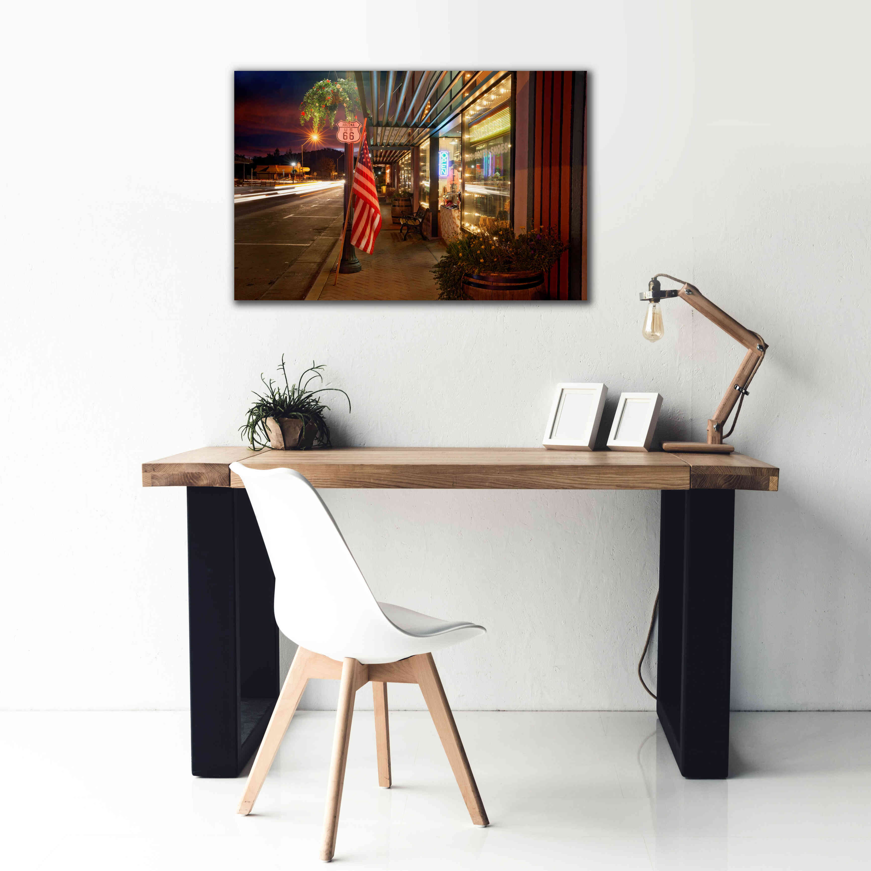 'Williams Rt Dusk' by Mike Jones, Giclee Canvas Wall Art,40 x 26