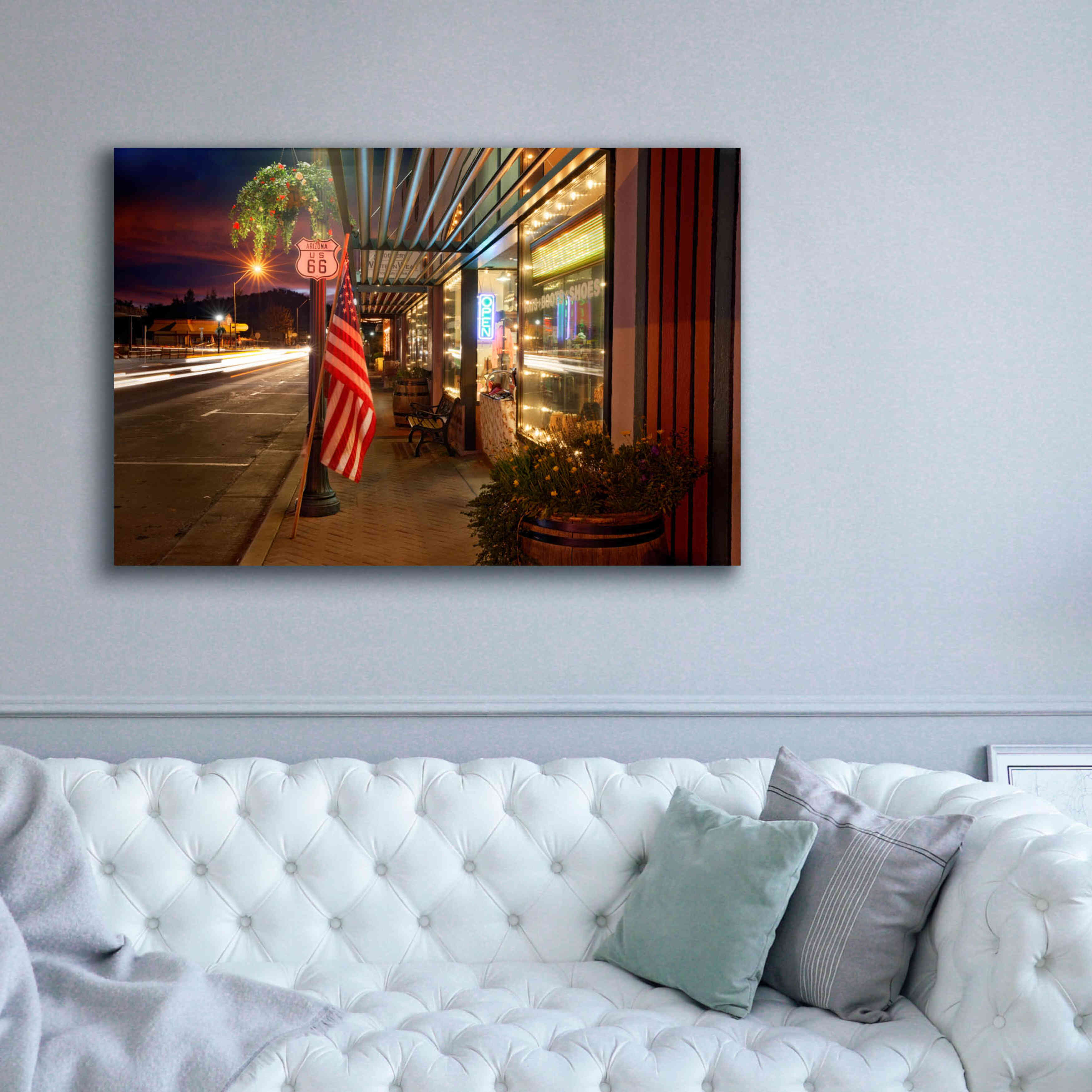 'Williams Rt Dusk' by Mike Jones, Giclee Canvas Wall Art,60 x 40
