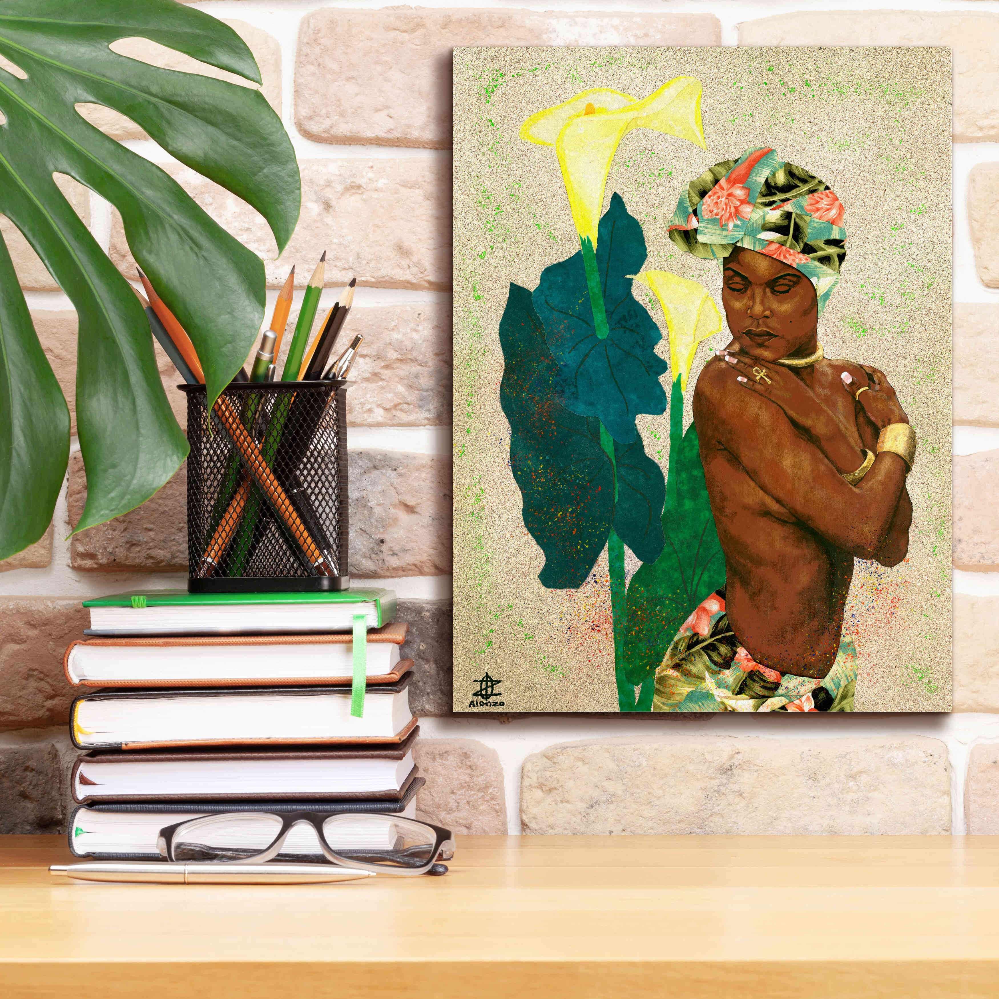 'Woman Strong II' by Alonzo Saunders, Giclee Canvas Wall Art,12 x 16