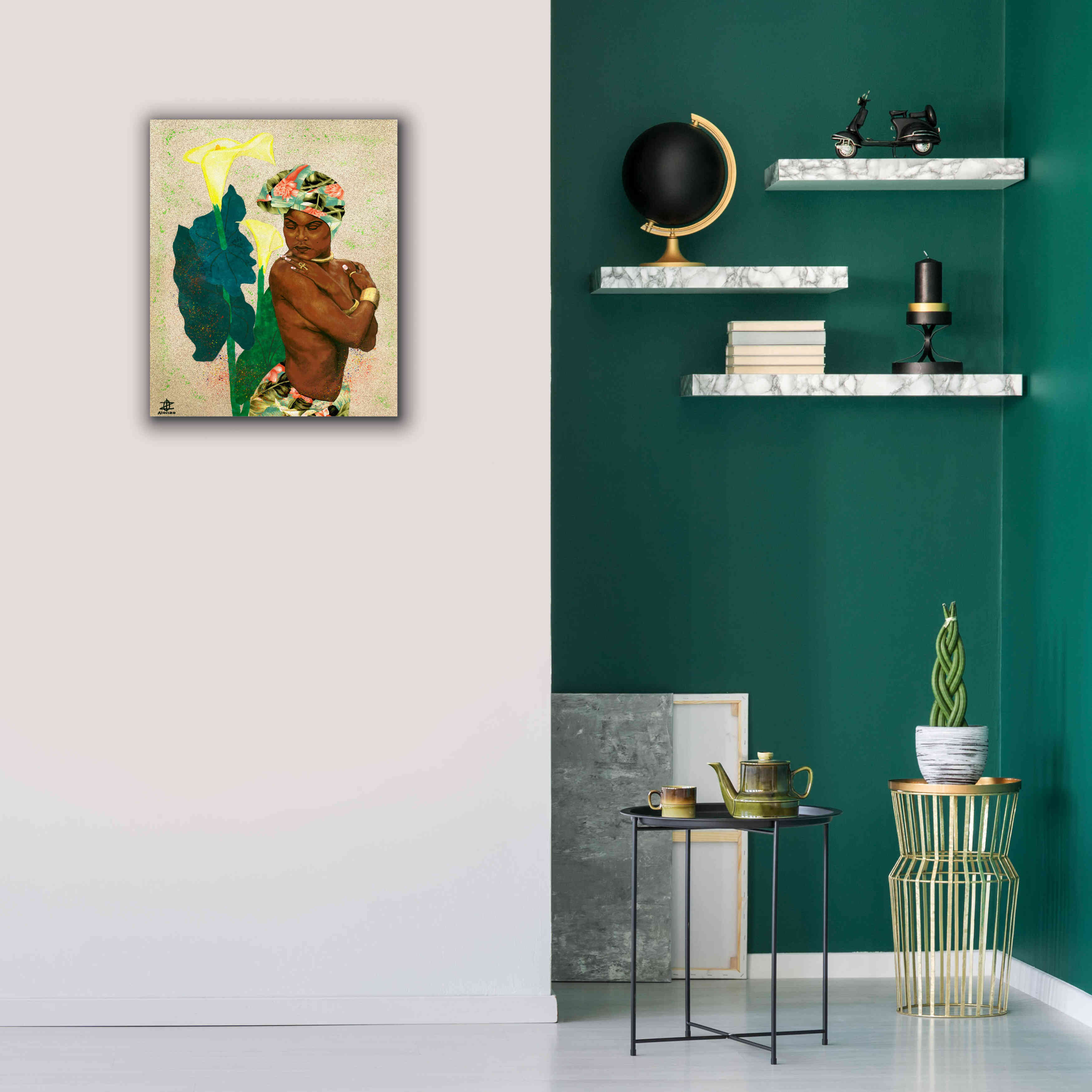 'Woman Strong II' by Alonzo Saunders, Giclee Canvas Wall Art,20 x 24