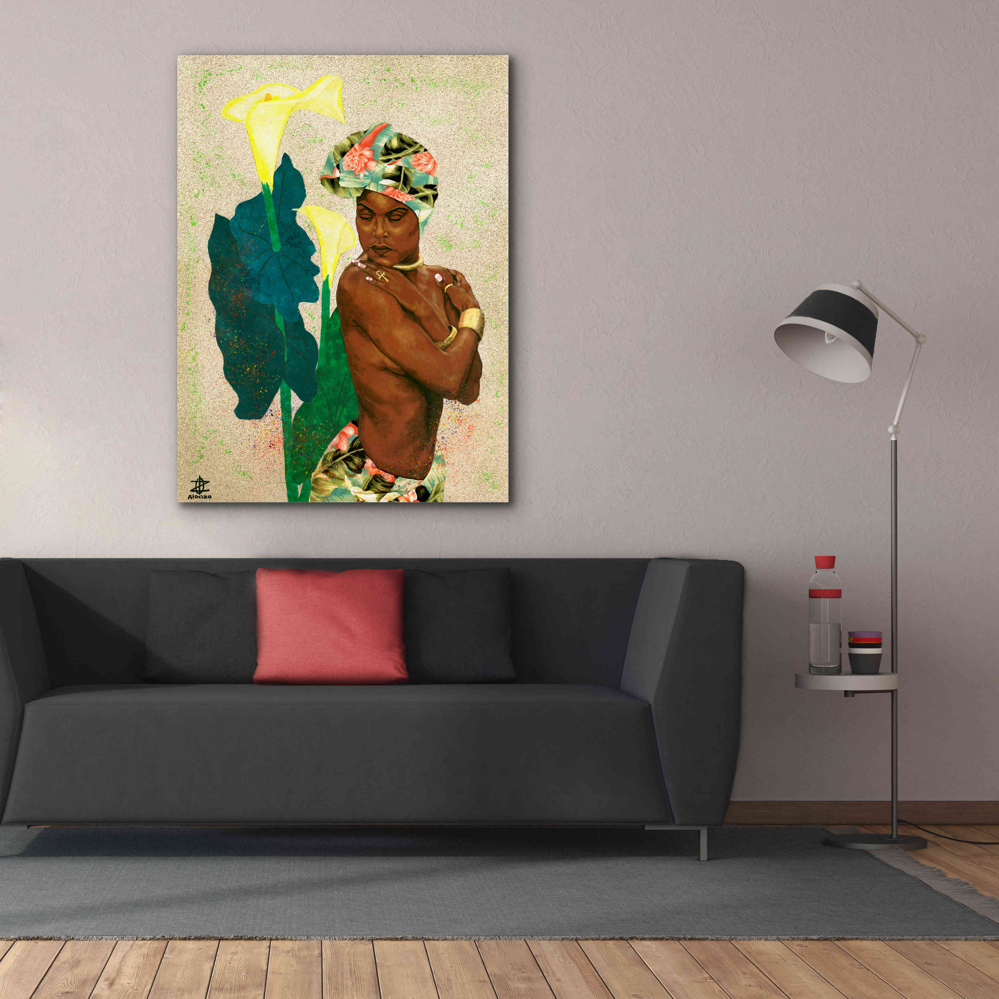 'Woman Strong II' by Alonzo Saunders, Giclee Canvas Wall Art,40 x 54