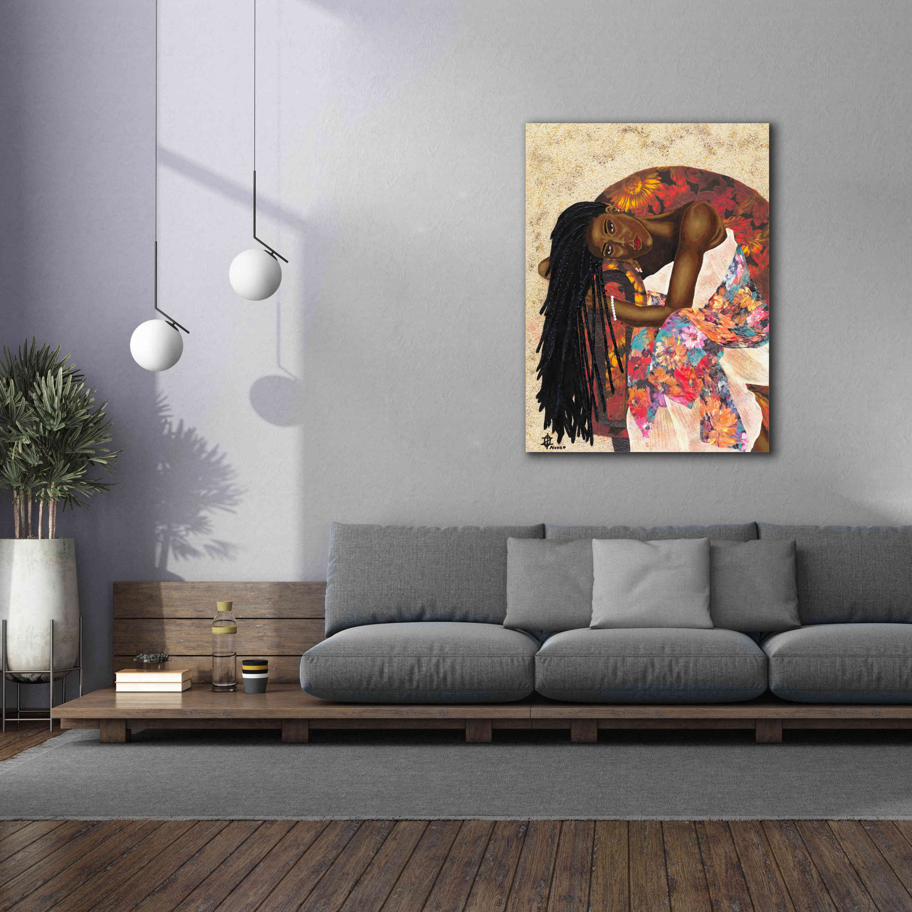 'Woman Strong III' by Alonzo Saunders, Giclee Canvas Wall Art,40 x 54