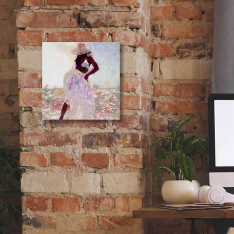 Image of 'Her Colorful Dance I' by Alonzo Saunders, Giclee Canvas Wall Art,12 x 12