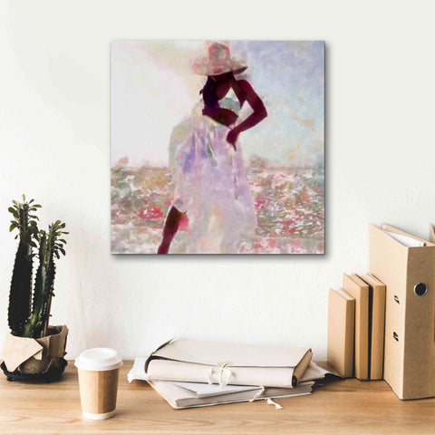 Image of 'Her Colorful Dance I' by Alonzo Saunders, Giclee Canvas Wall Art,18 x 18