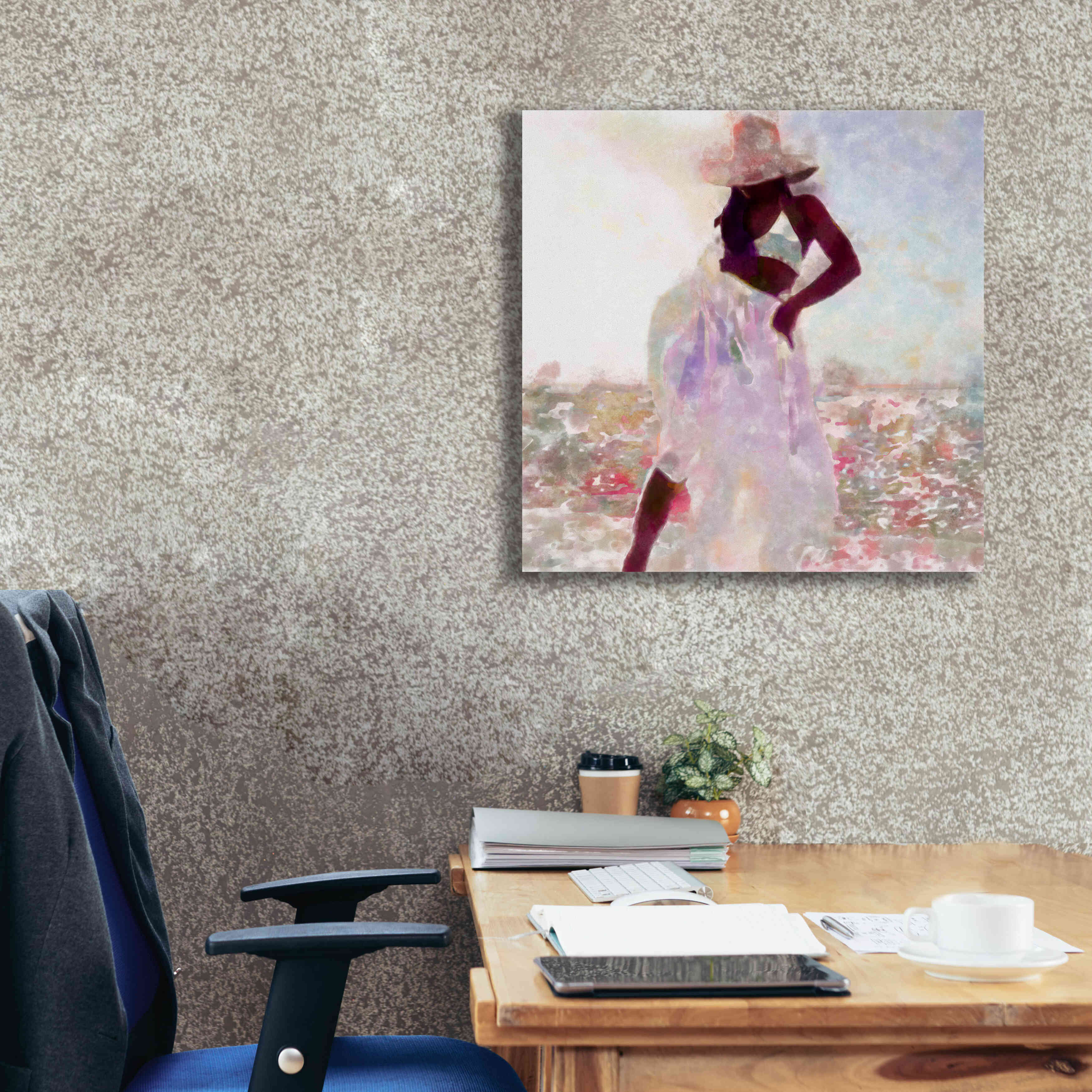 'Her Colorful Dance I' by Alonzo Saunders, Giclee Canvas Wall Art,26 x 26