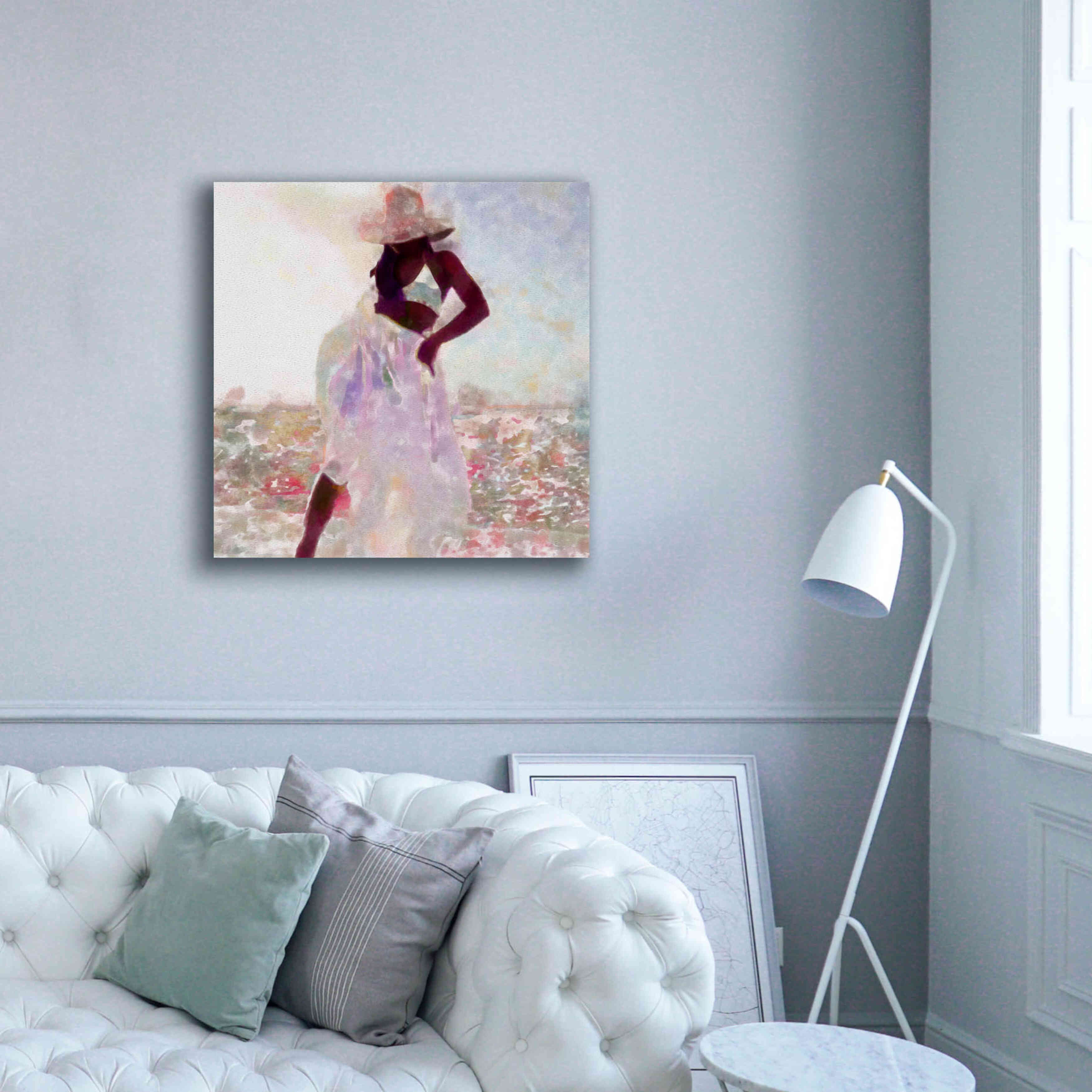 'Her Colorful Dance I' by Alonzo Saunders, Giclee Canvas Wall Art,37 x 37