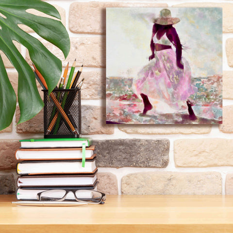 Image of 'Her Colorful Dance II' by Alonzo Saunders, Giclee Canvas Wall Art,12 x 12
