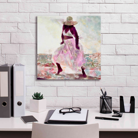 Image of 'Her Colorful Dance II' by Alonzo Saunders, Giclee Canvas Wall Art,18 x 18