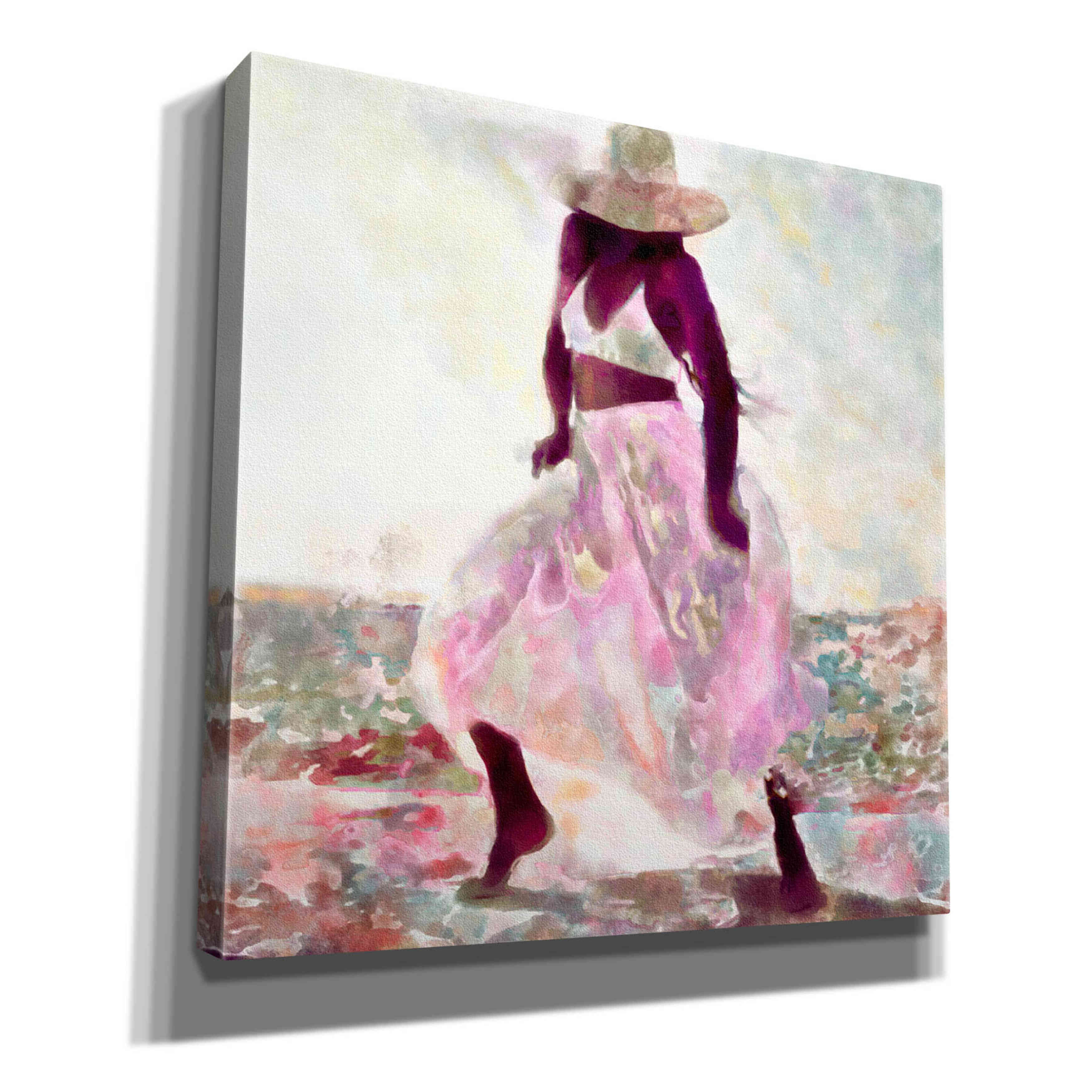 'Her Colorful Dance II' by Alonzo Saunders, Giclee Canvas Wall Art
