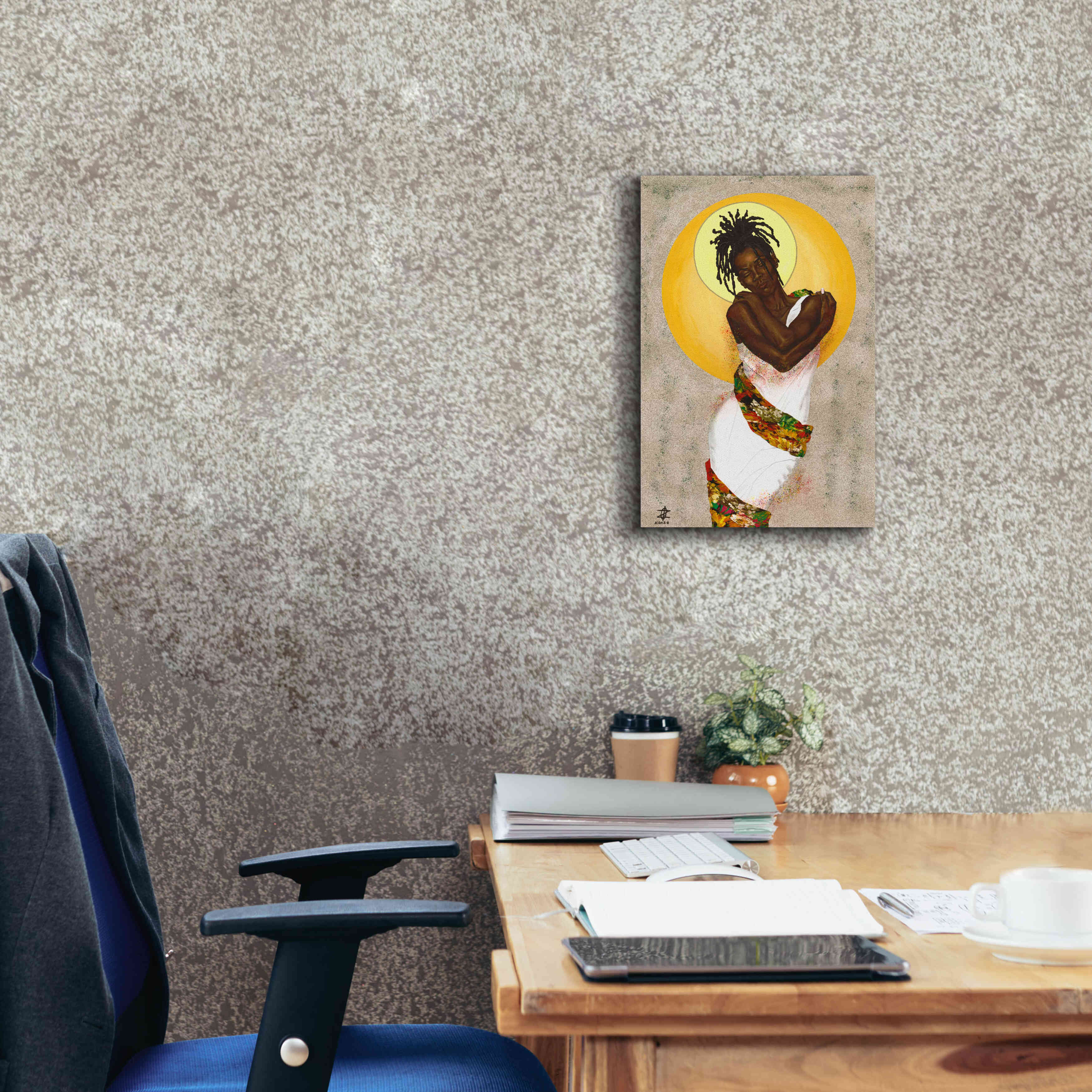 'Her Love' by Alonzo Saunders, Giclee Canvas Wall Art,12 x 18