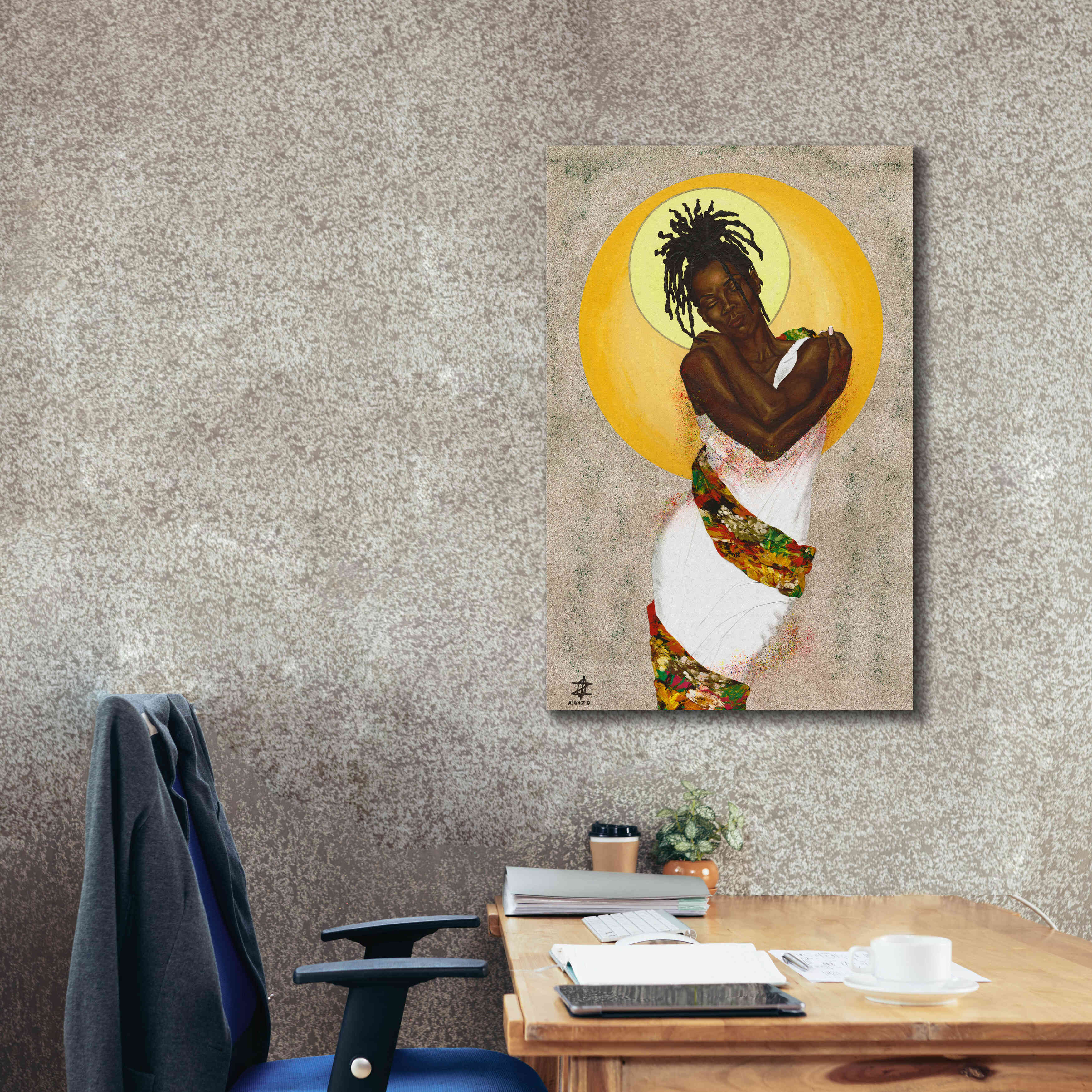 'Her Love' by Alonzo Saunders, Giclee Canvas Wall Art,26 x 40