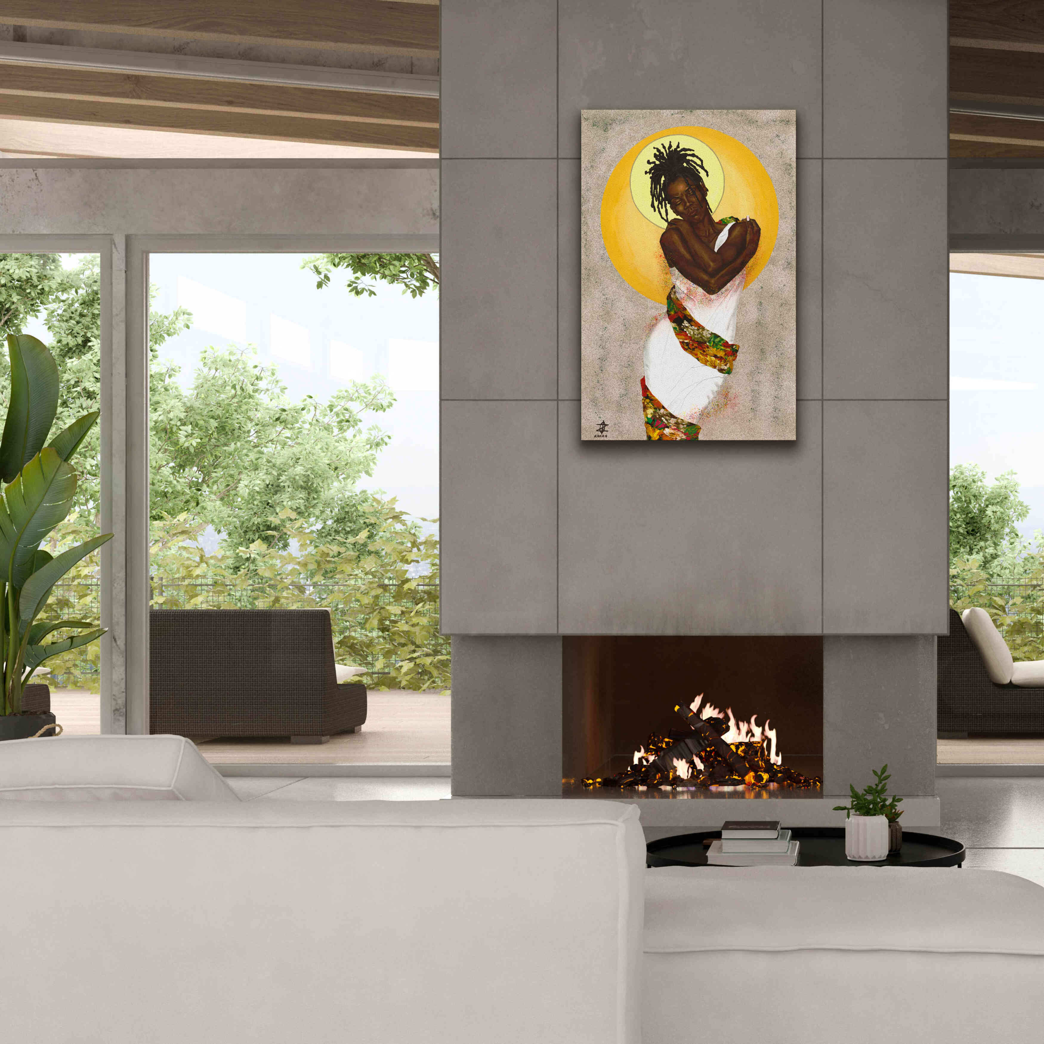 'Her Love' by Alonzo Saunders, Giclee Canvas Wall Art,26 x 40