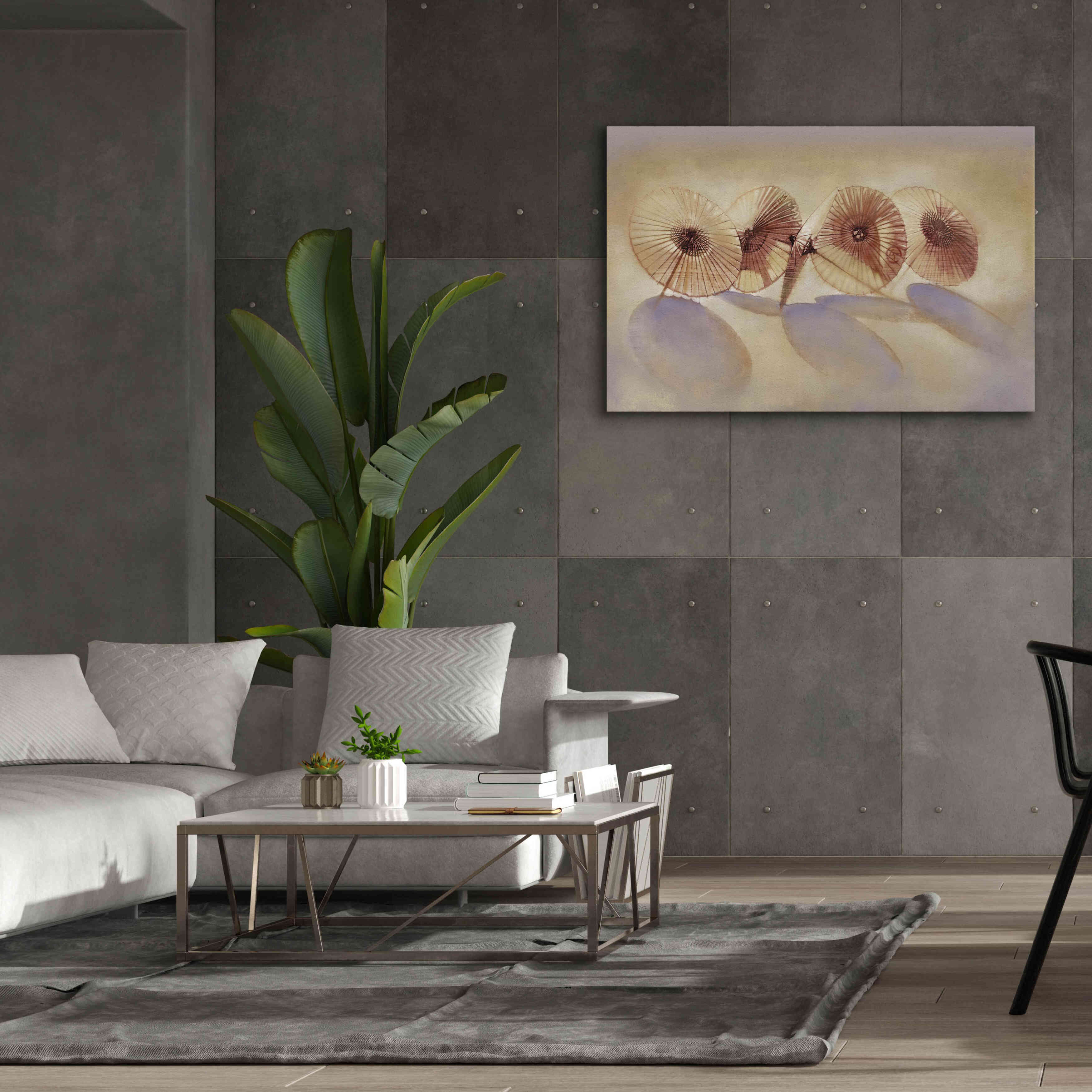 'Parisols I' by Bruce Dean, Giclee Canvas Wall Art,60x40