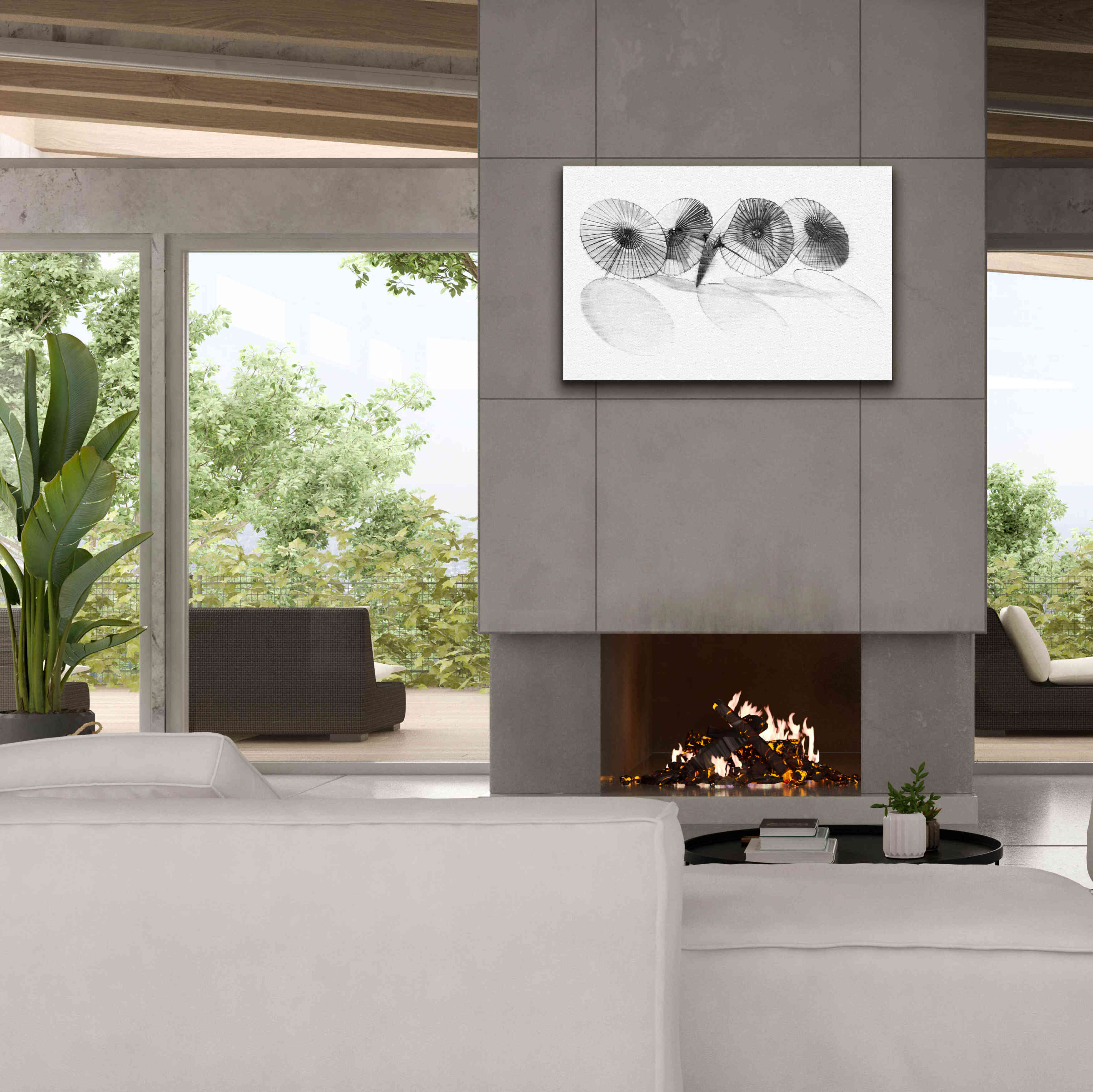 'Parisols II' by Bruce Dean, Giclee Canvas Wall Art,40x26