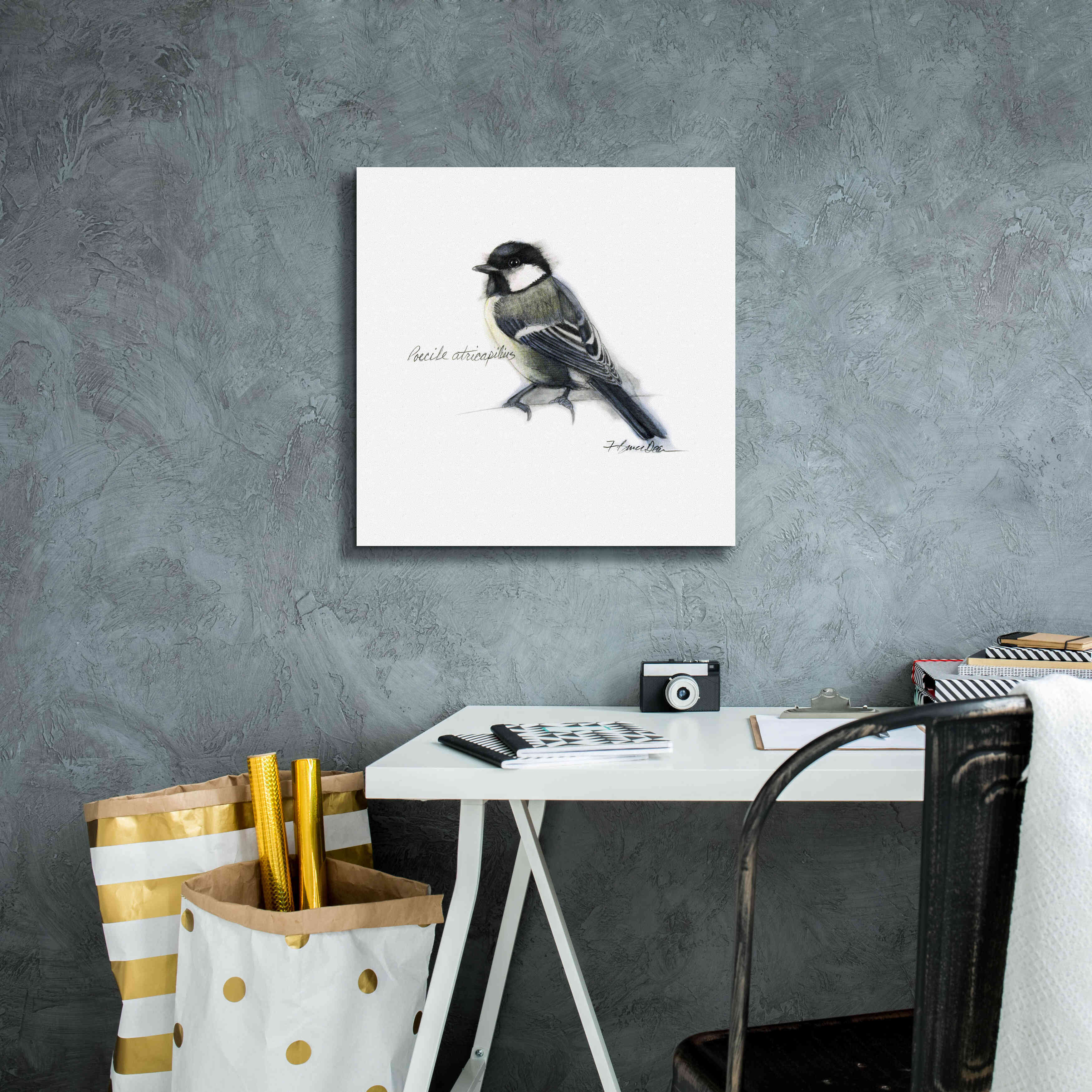 'Songbird Study II' by Bruce Dean, Giclee Canvas Wall Art,18x18