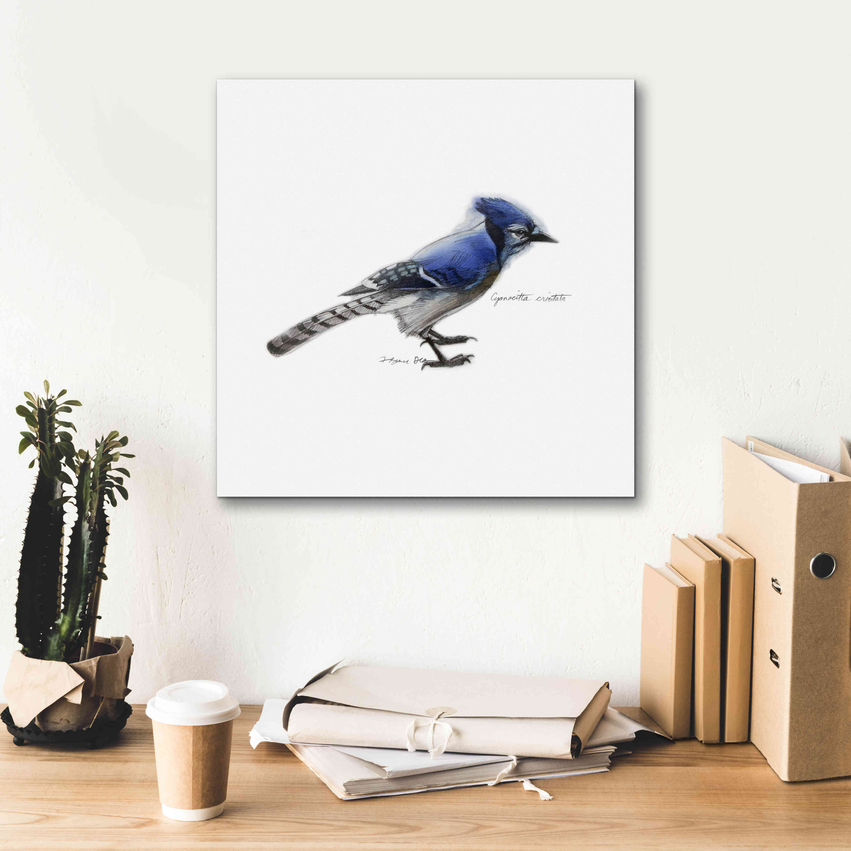 'Songbird Study III' by Bruce Dean, Giclee Canvas Wall Art,18x18
