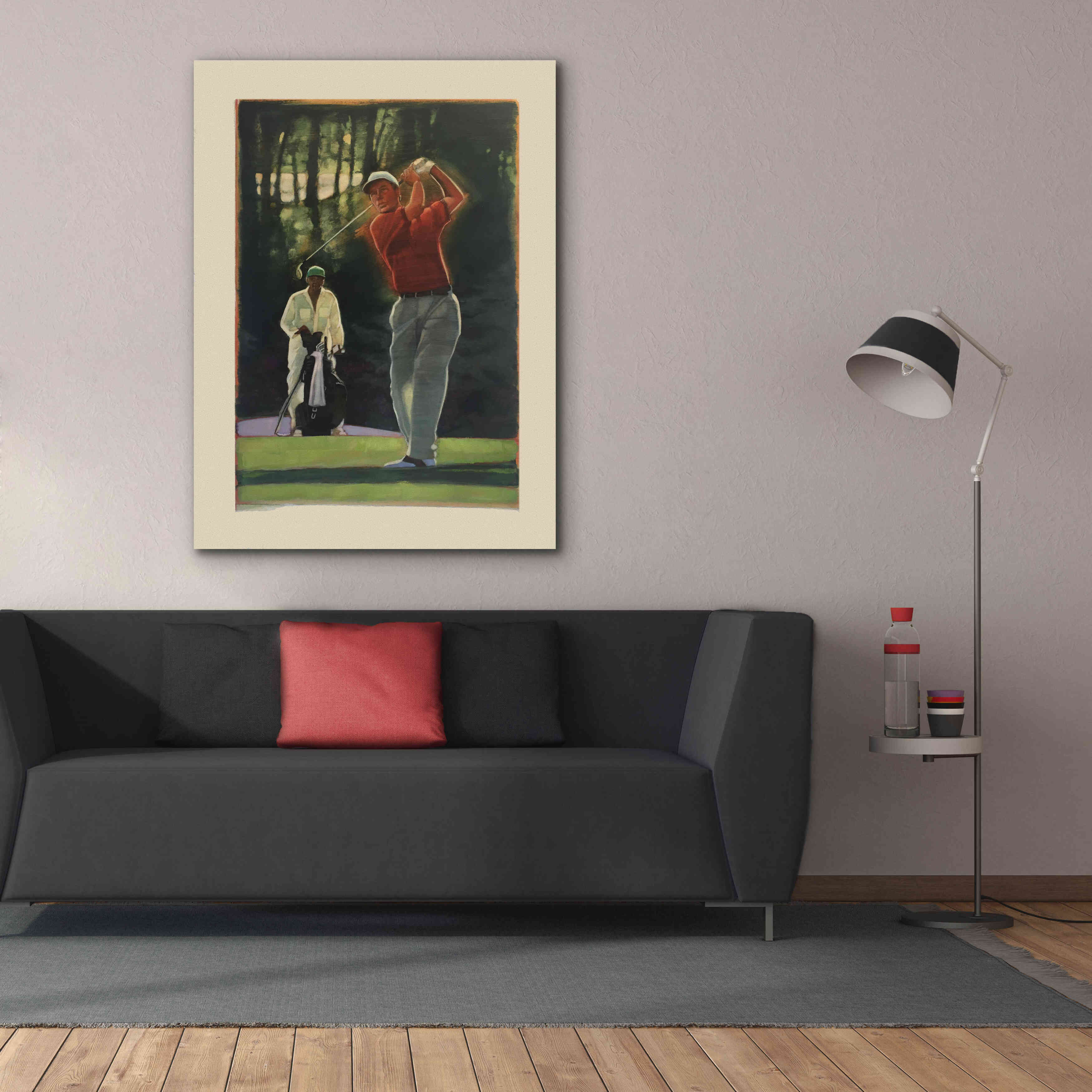 'The Golfer' by Bruce Dean, Giclee Canvas Wall Art,40x54