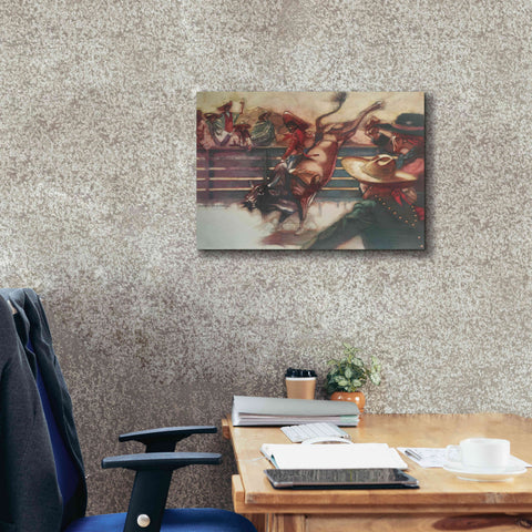 Image of 'The Rodeo' by Bruce Dean, Giclee Canvas Wall Art,26x18