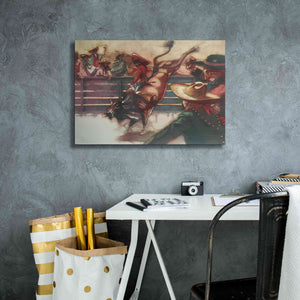 'The Rodeo' by Bruce Dean, Giclee Canvas Wall Art,26x18