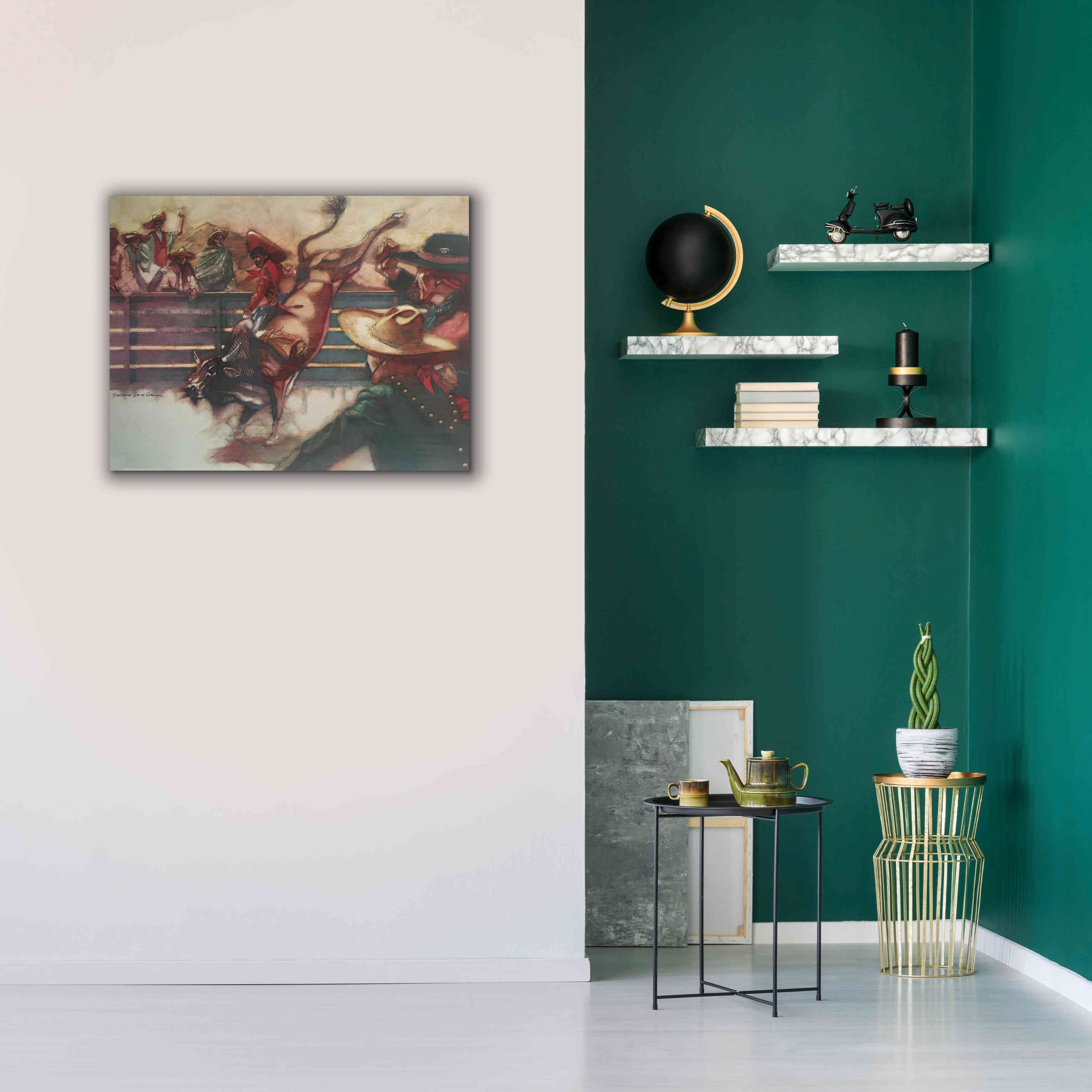 'The Rodeo' by Bruce Dean, Giclee Canvas Wall Art,34x26