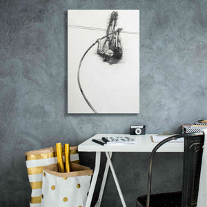 'The Vaulter' by Bruce Dean, Giclee Canvas Wall Art,18x26