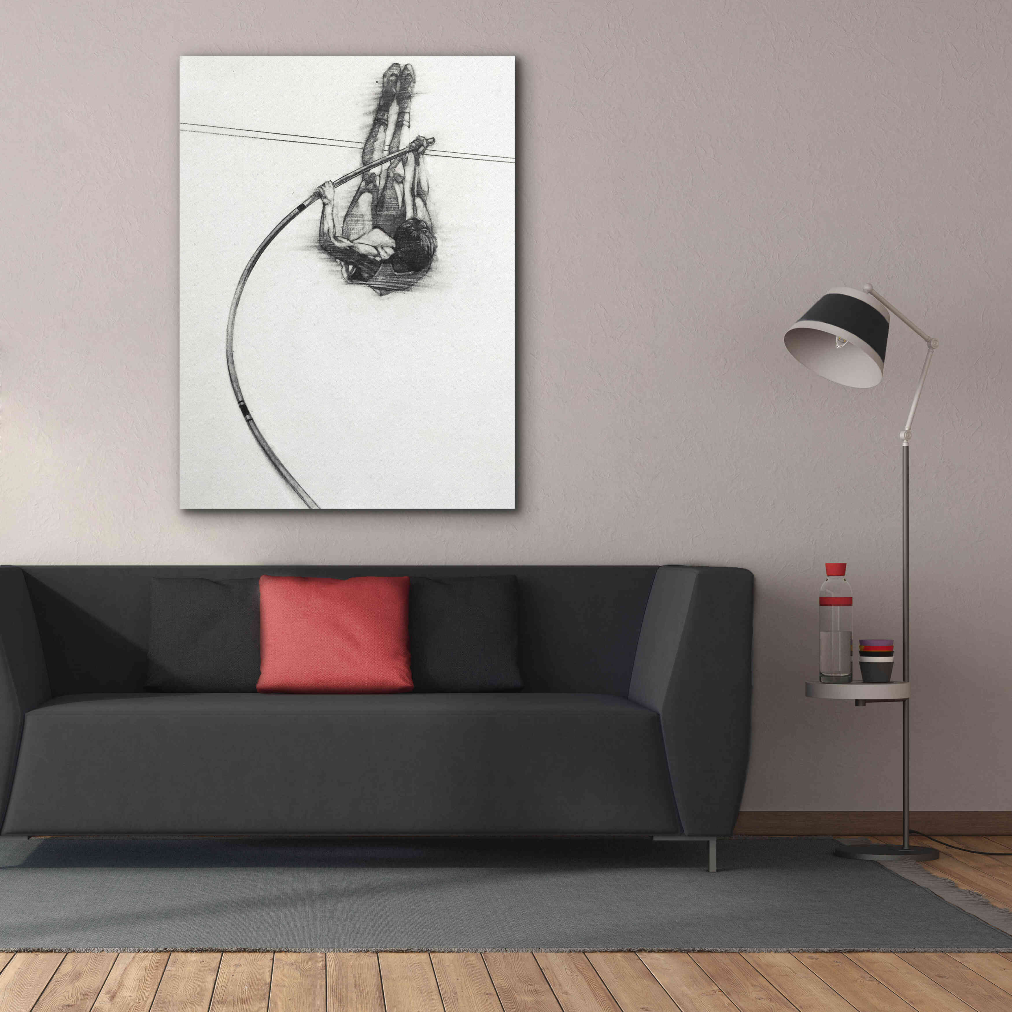 'The Vaulter' by Bruce Dean, Giclee Canvas Wall Art,40x54