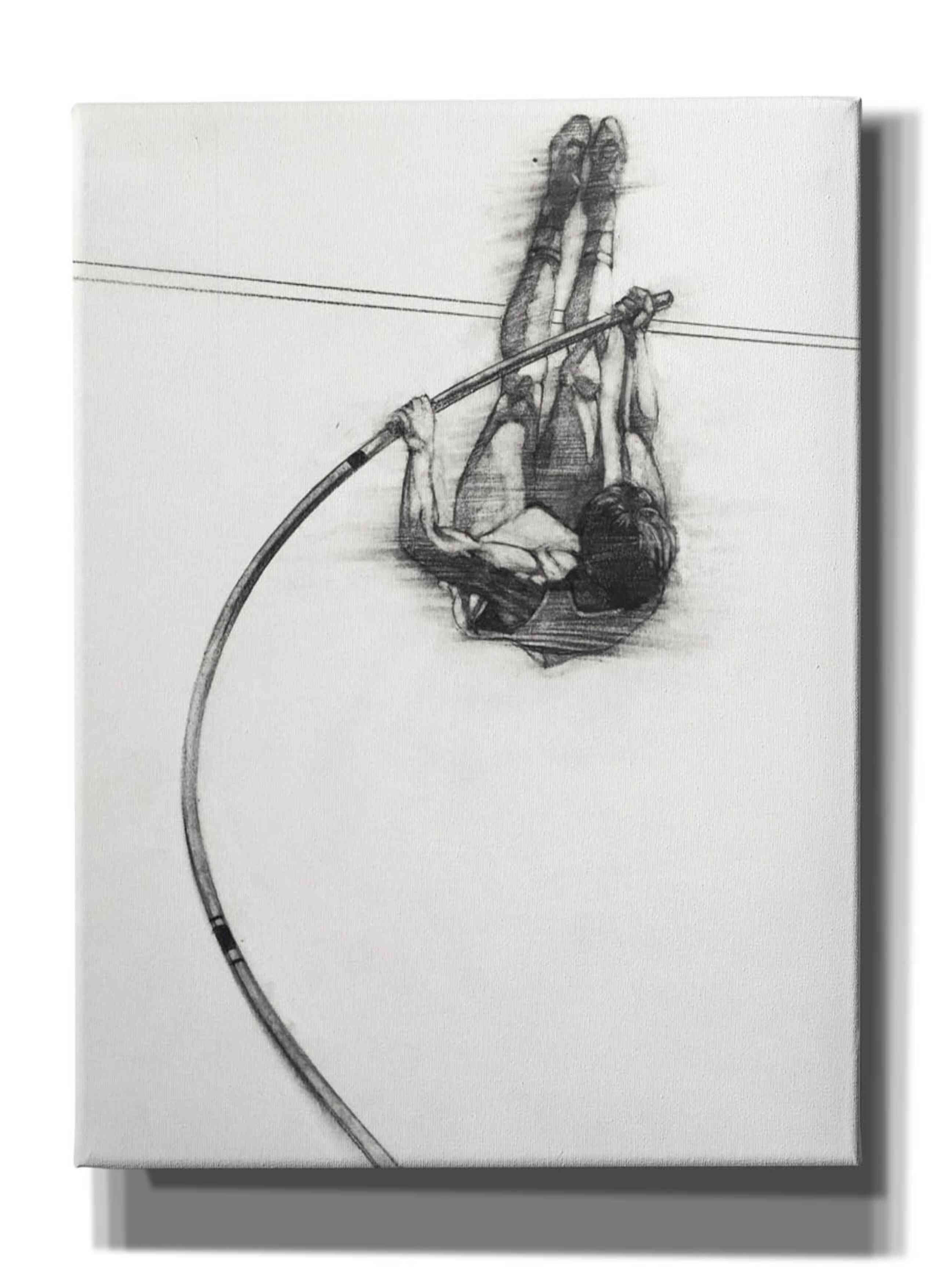 'The Vaulter' by Bruce Dean, Giclee Canvas Wall Art