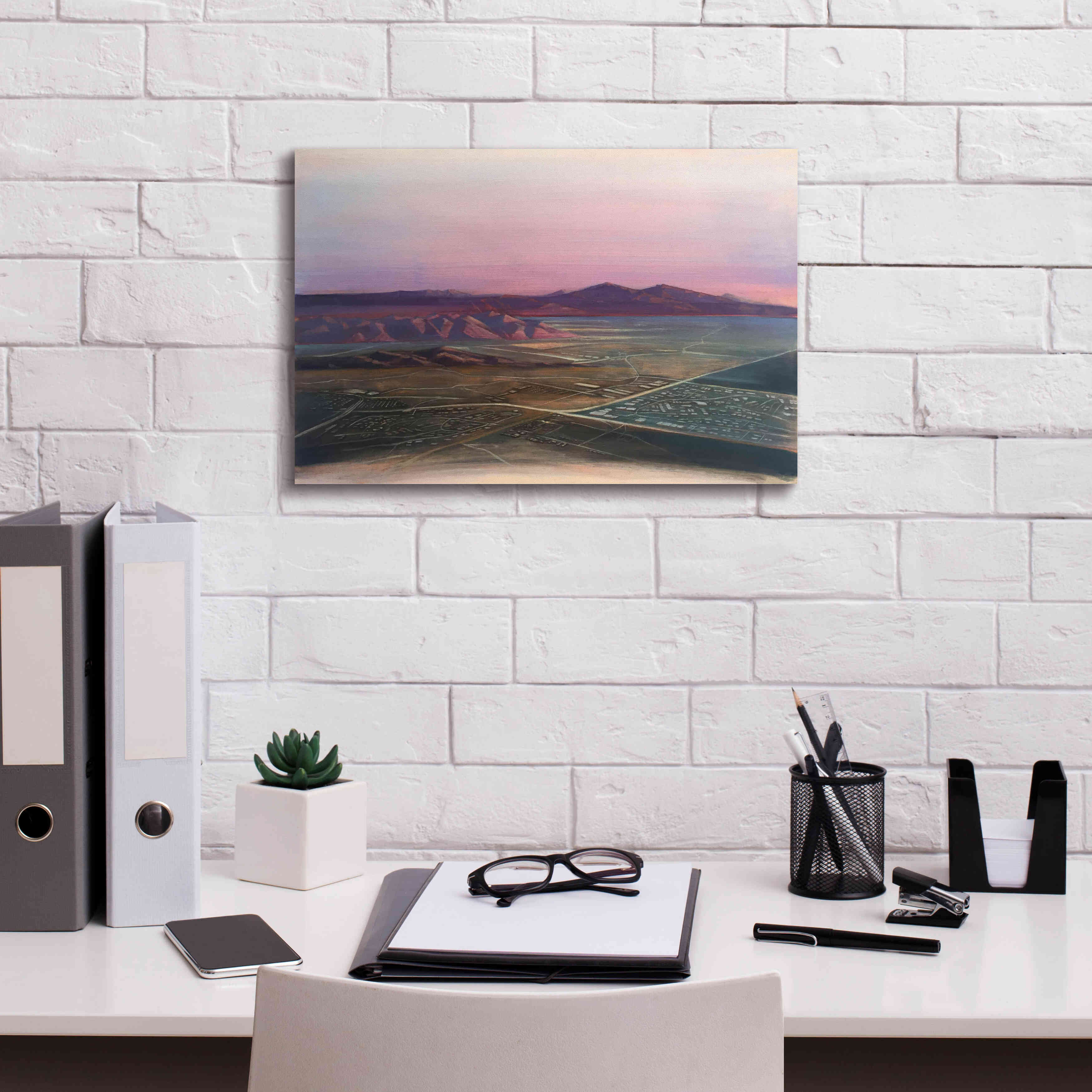 'Breathtaking Valley' by Bruce Dean, Giclee Canvas Wall Art,18x12
