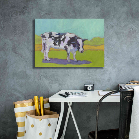 Image of 'Pasture Cow I' by Carol Young, Giclee Canvas Wall Art,26x18