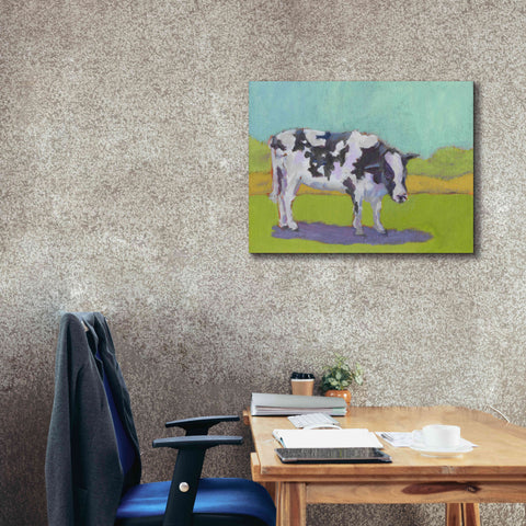 Image of 'Pasture Cow I' by Carol Young, Giclee Canvas Wall Art,34x26