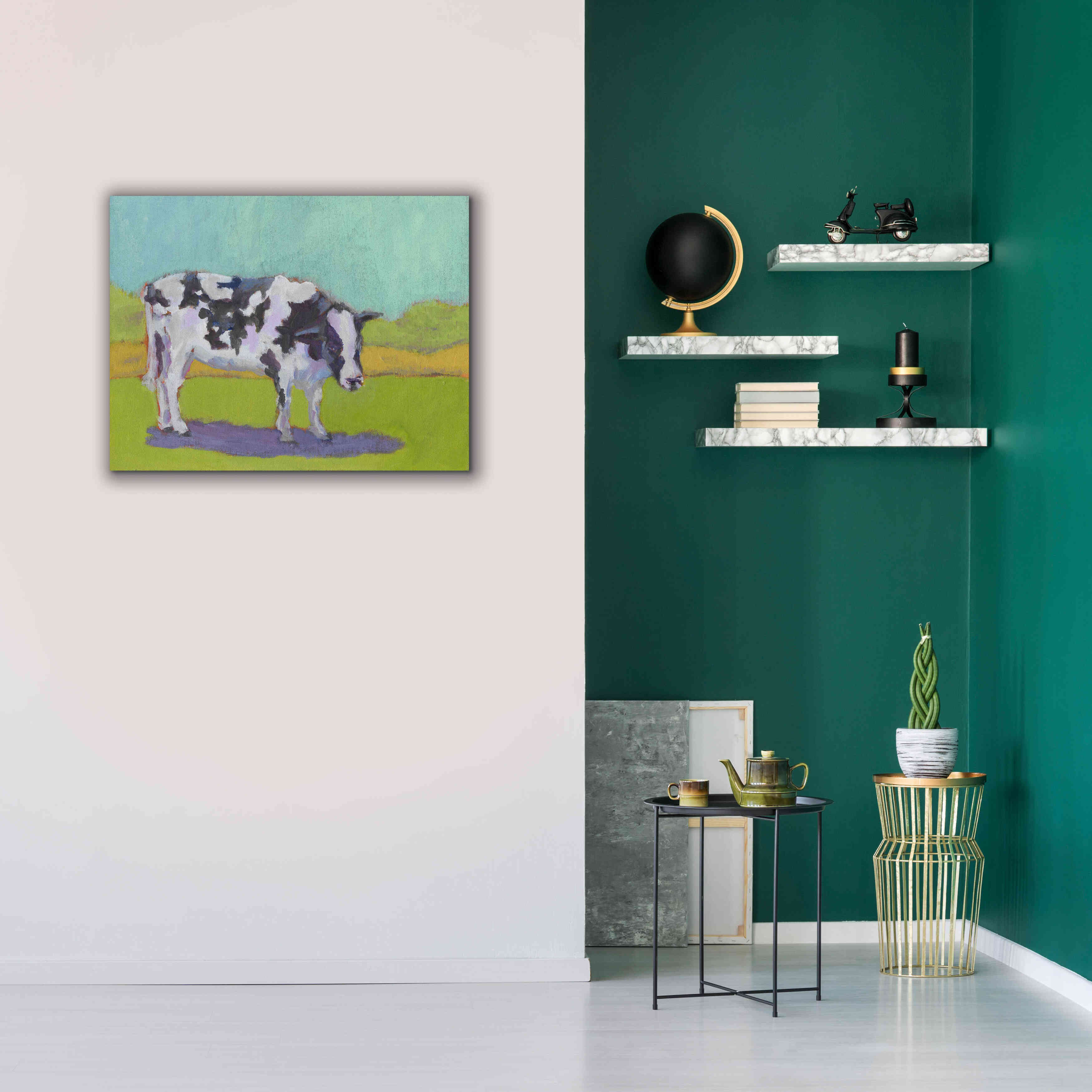 'Pasture Cow I' by Carol Young, Giclee Canvas Wall Art,34x26