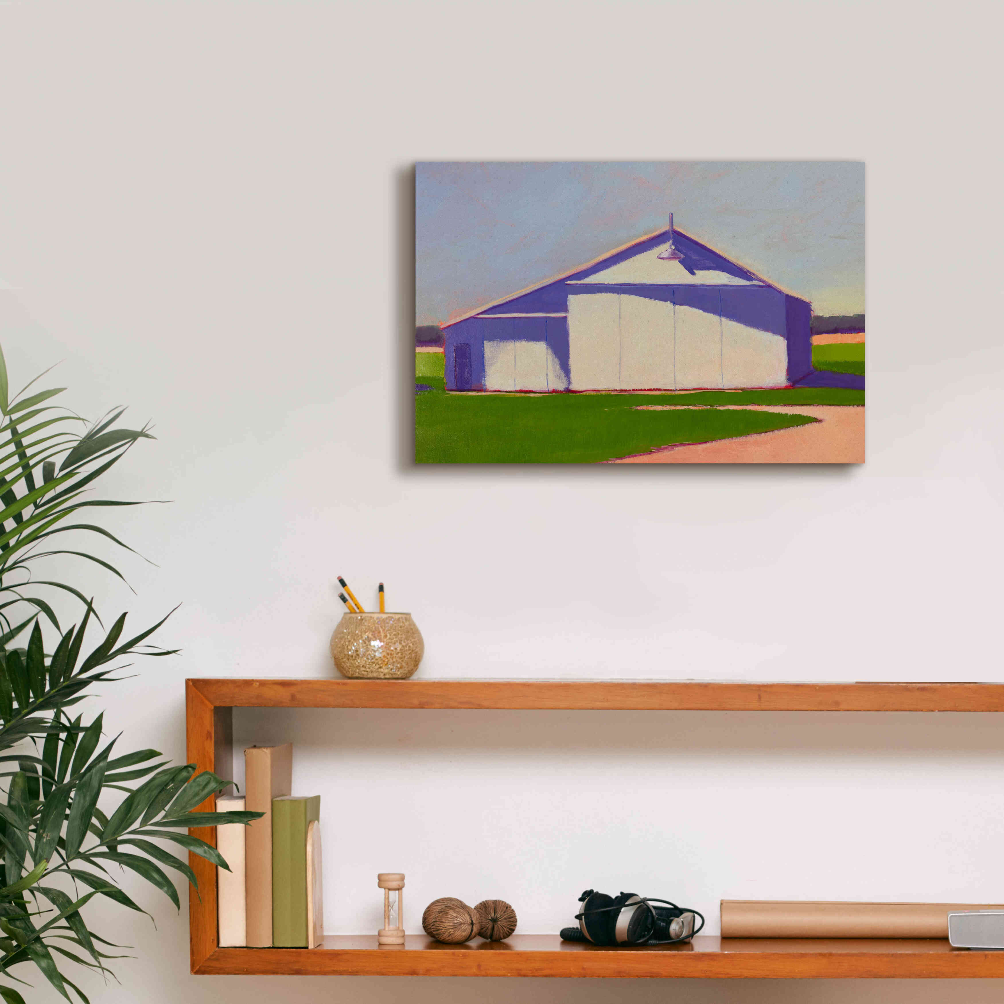 'Bucolic Structure VIII' by Carol Young, Giclee Canvas Wall Art,18x12