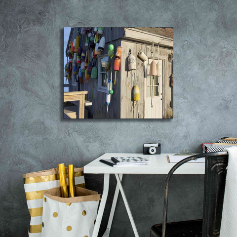 Image of 'Hut on Badgers Island I' by Emily Kalina, Giclee Canvas Wall Art,24x20