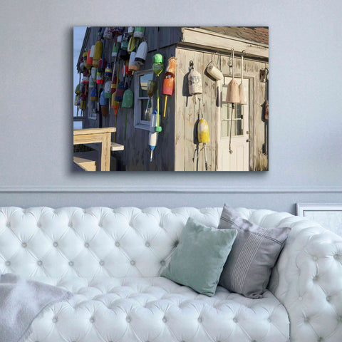 Image of 'Hut on Badgers Island I' by Emily Kalina, Giclee Canvas Wall Art,54x40